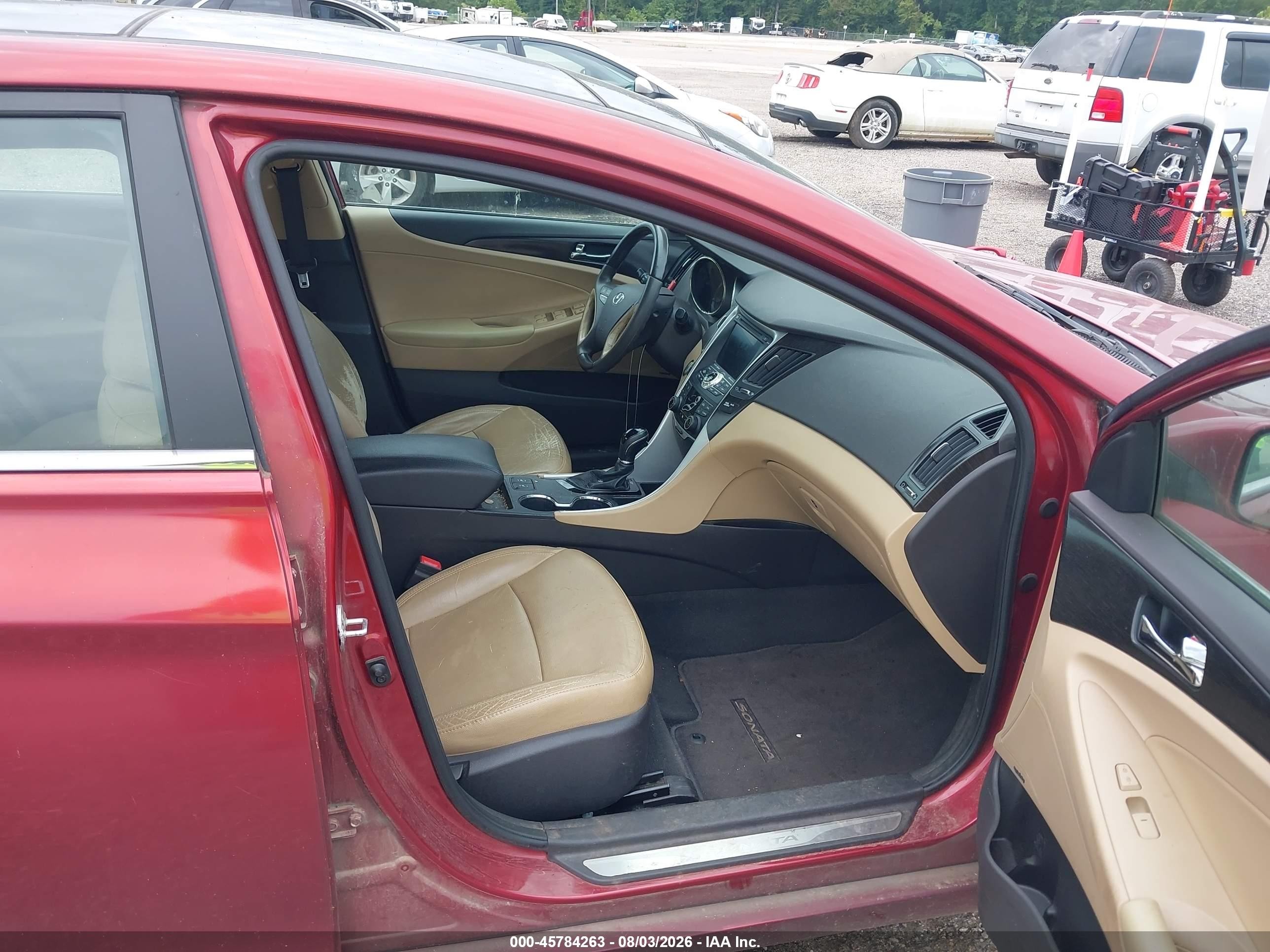 2013 Hyundai Sonata Limited Red vin: 5NPEC4AC9DH630444
