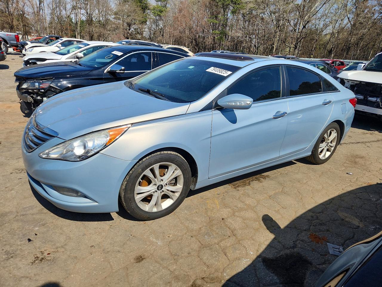 2013 Hyundai Sonata Limited Blue vin: 5NPEC4AC9DH631612