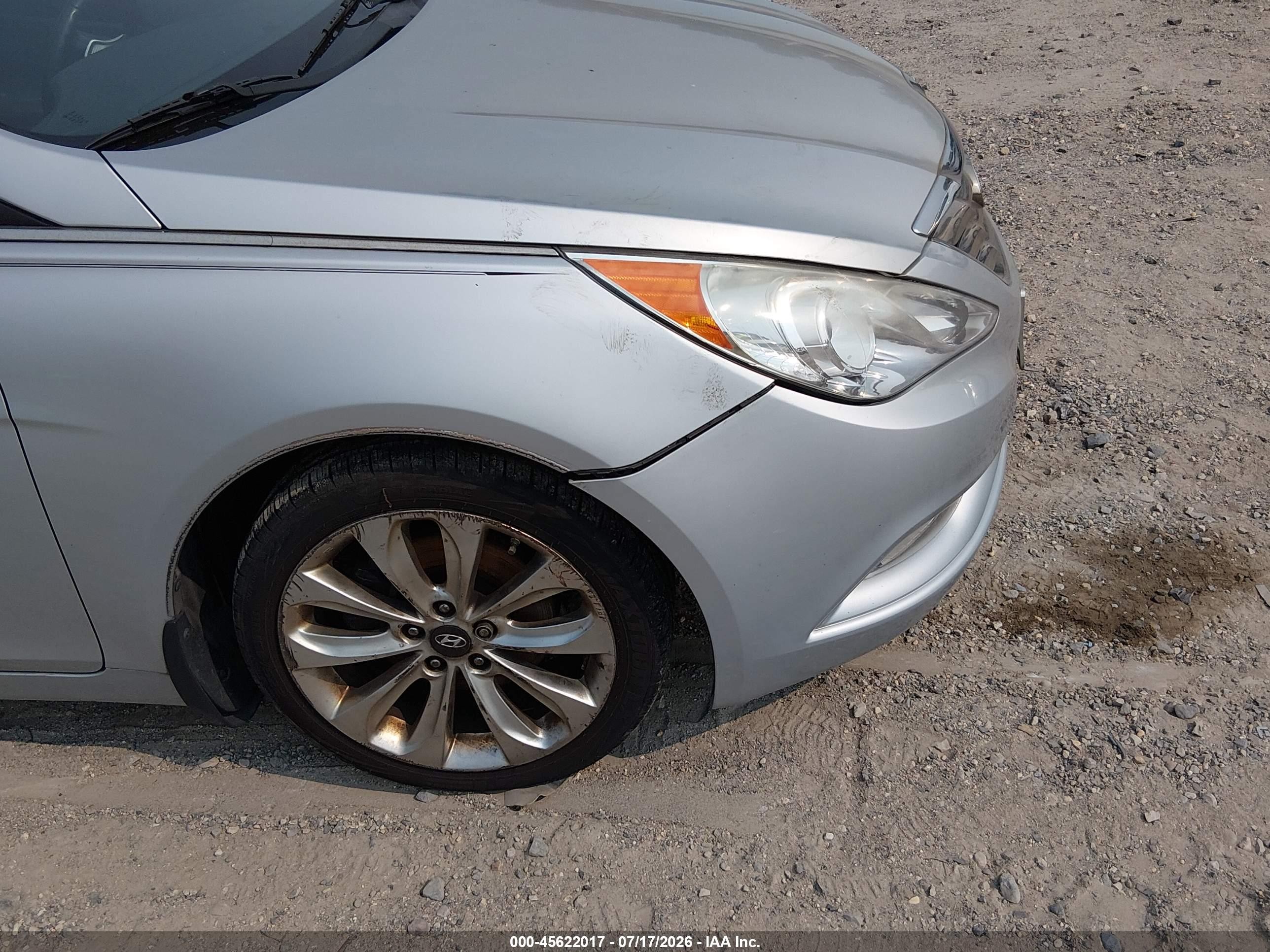 2013 Hyundai Sonata Se Silver vin: 5NPEC4AC9DH650340