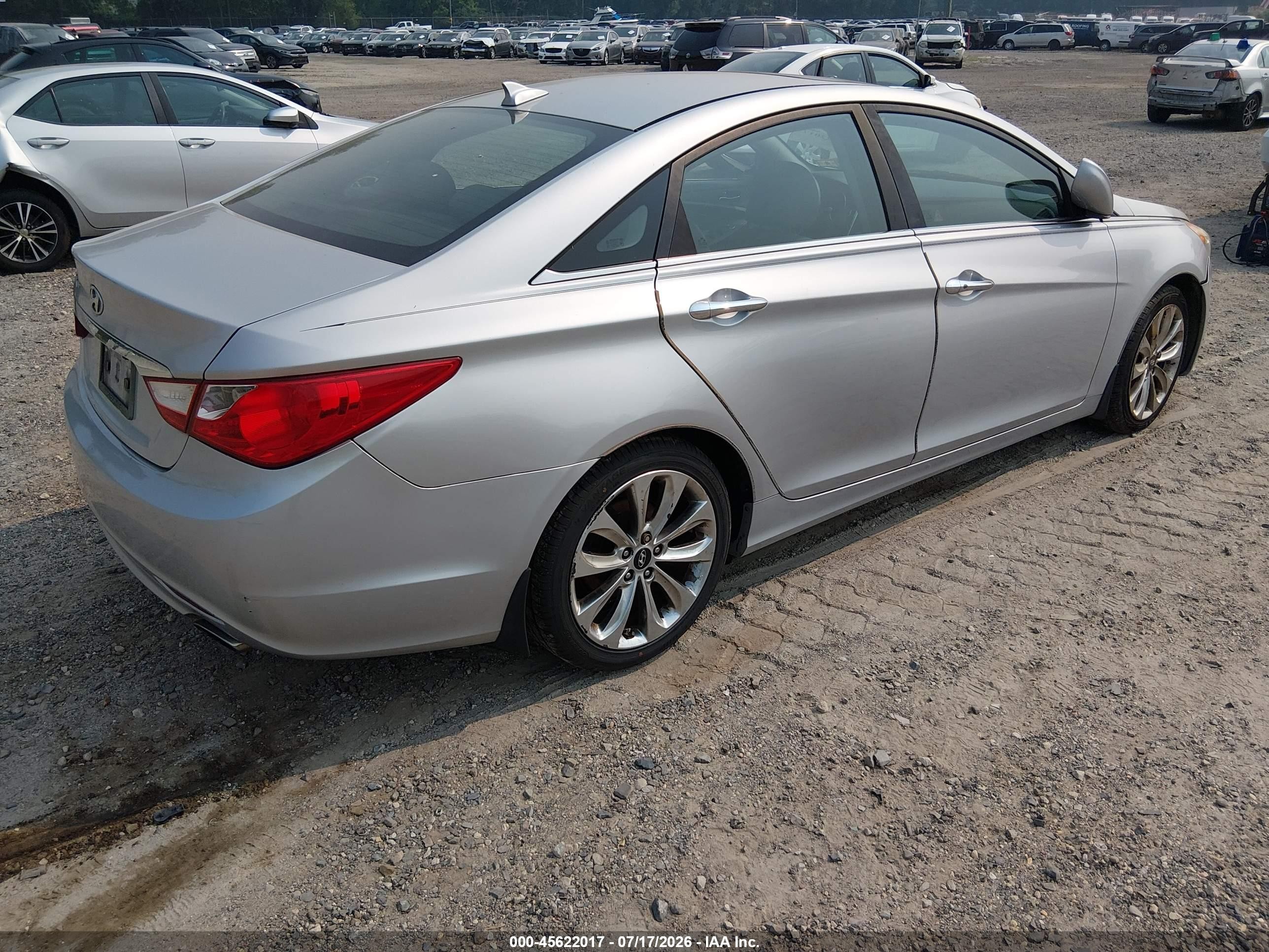 2013 Hyundai Sonata Se Silver vin: 5NPEC4AC9DH650340