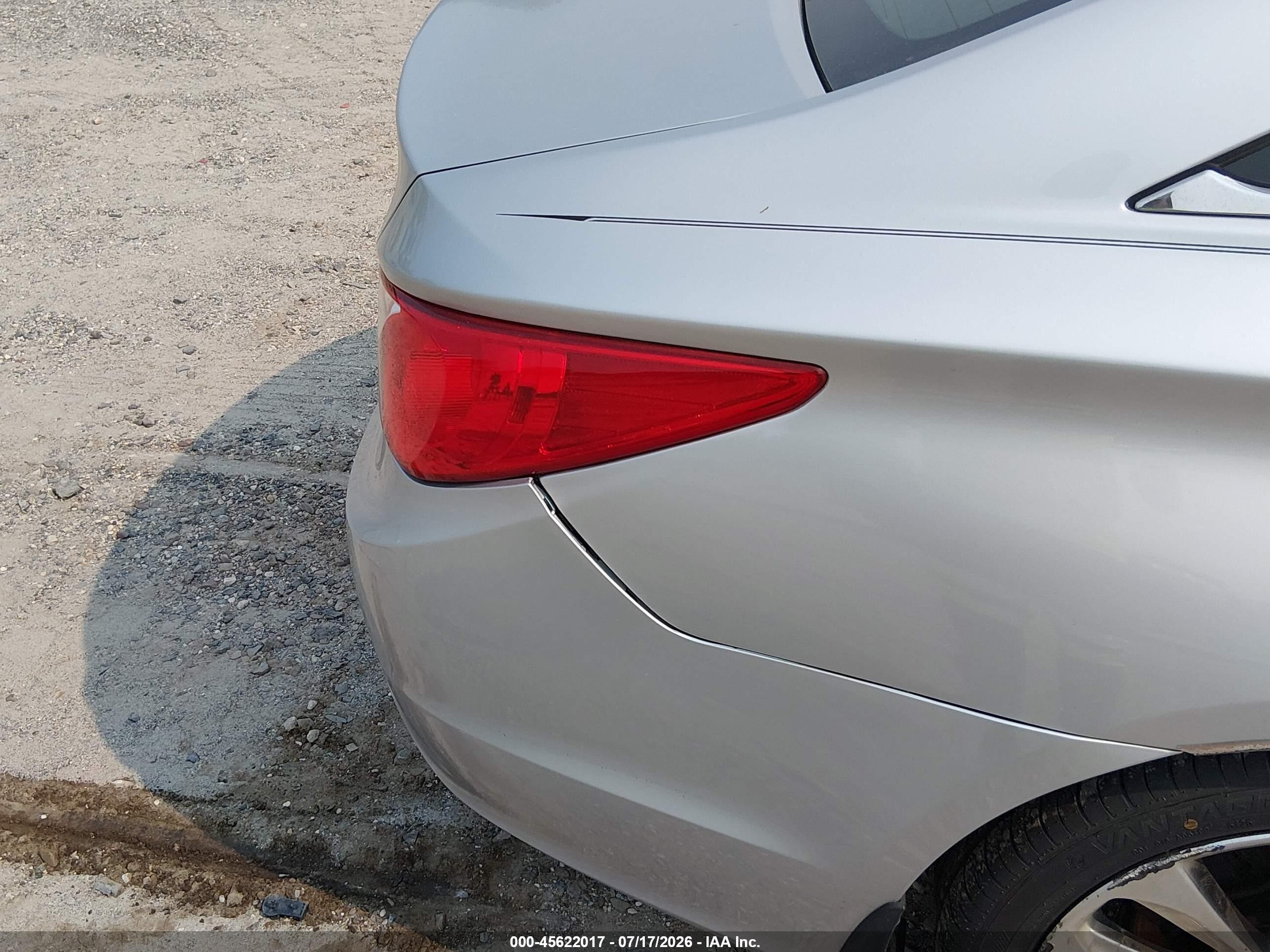2013 Hyundai Sonata Se Silver vin: 5NPEC4AC9DH650340