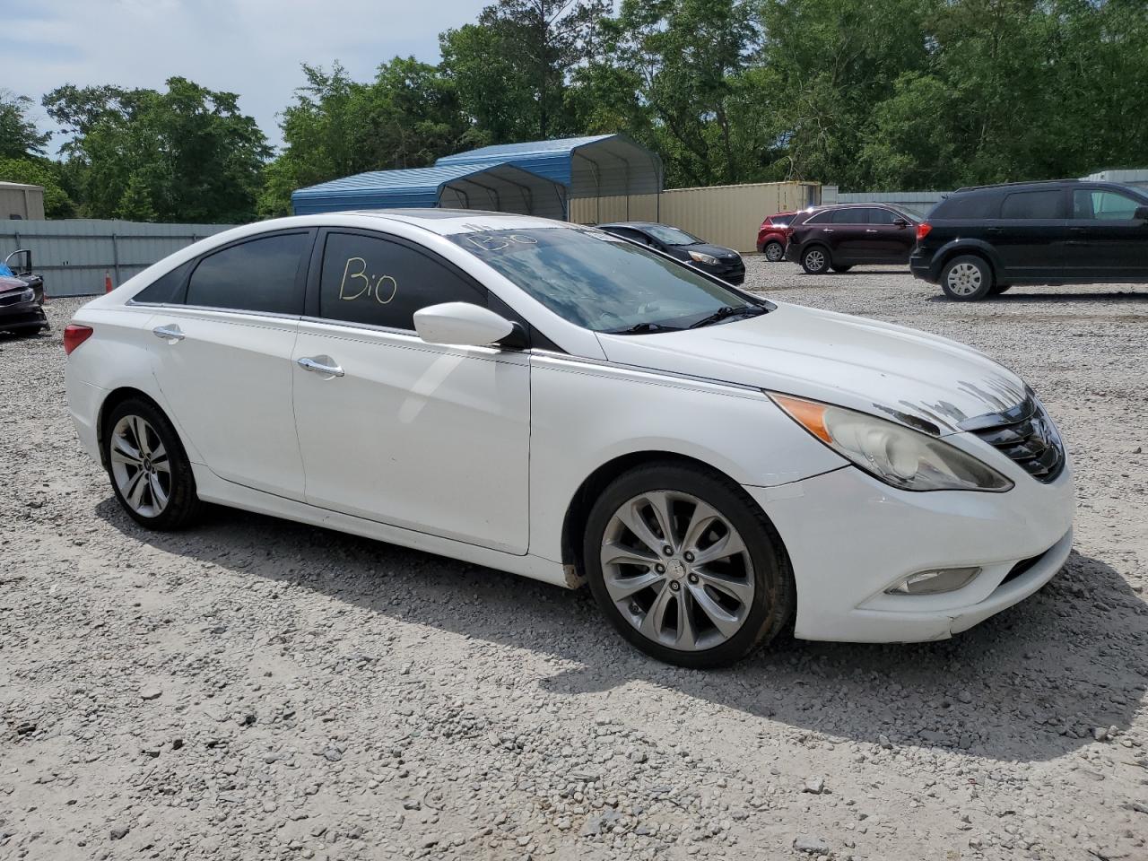 2013 Hyundai Sonata Se White vin: 5NPEC4AC9DH651956