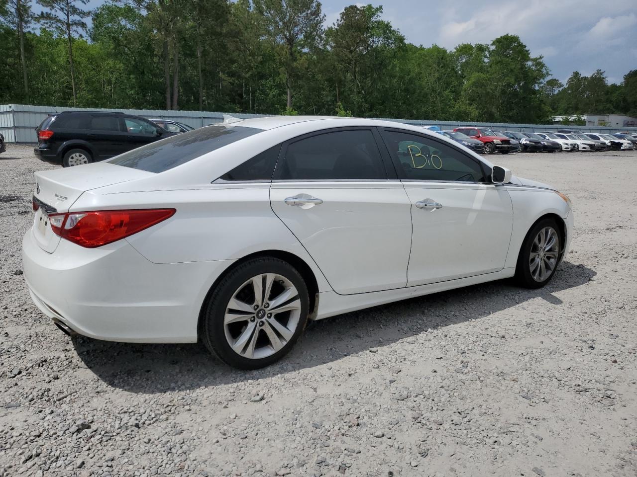 2013 Hyundai Sonata Se White vin: 5NPEC4AC9DH651956