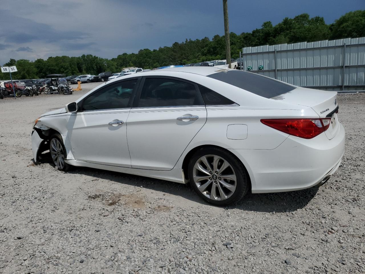 2013 Hyundai Sonata Se White vin: 5NPEC4AC9DH651956