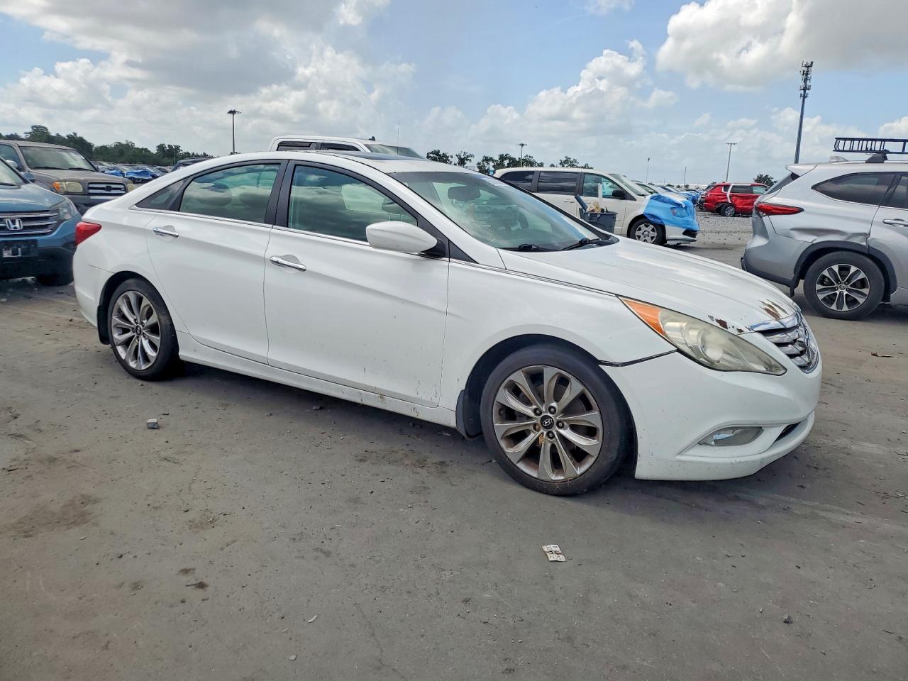 2013 Hyundai Sonata Se White vin: 5NPEC4AC9DH698355