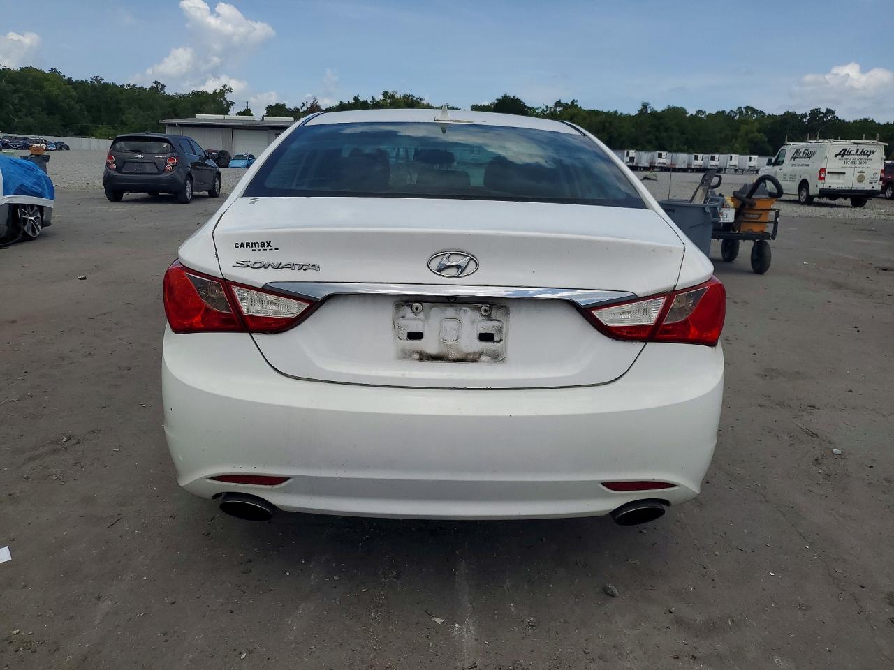 2013 Hyundai Sonata Se White vin: 5NPEC4AC9DH698355