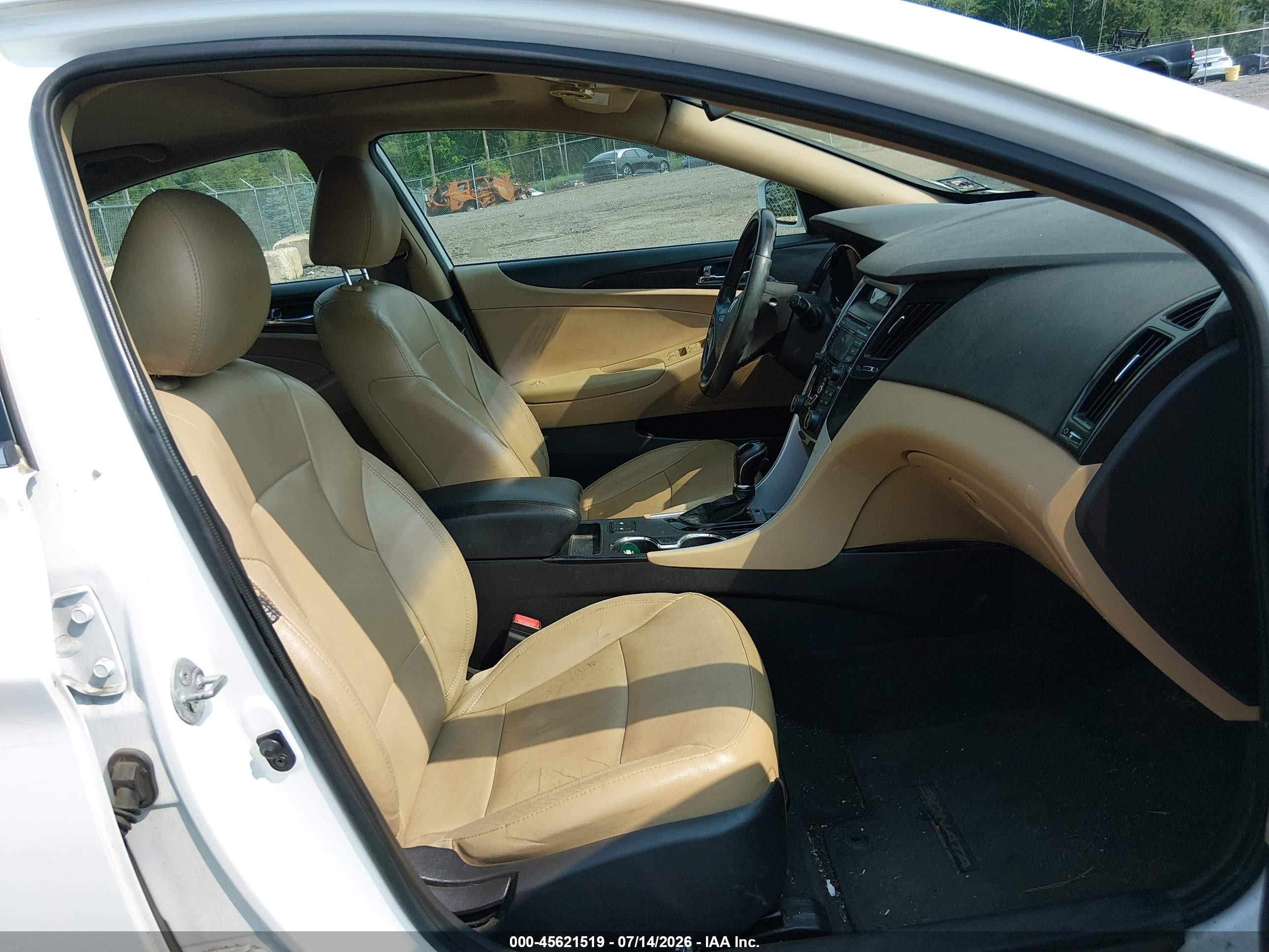 2013 Hyundai Sonata Limited White vin: 5NPEC4AC9DH703361