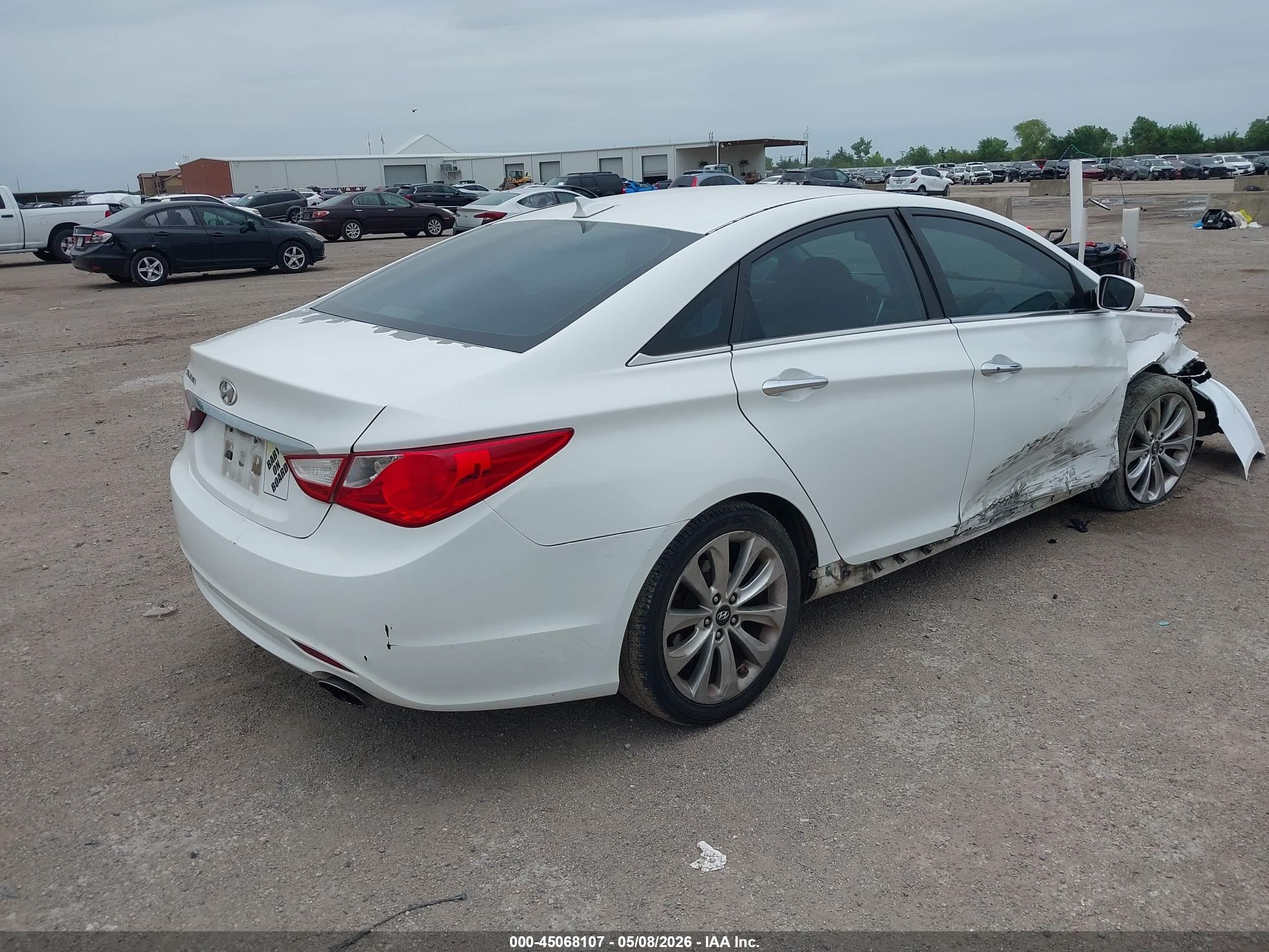 2013 Hyundai Sonata Se White vin: 5NPEC4AC9DH713131
