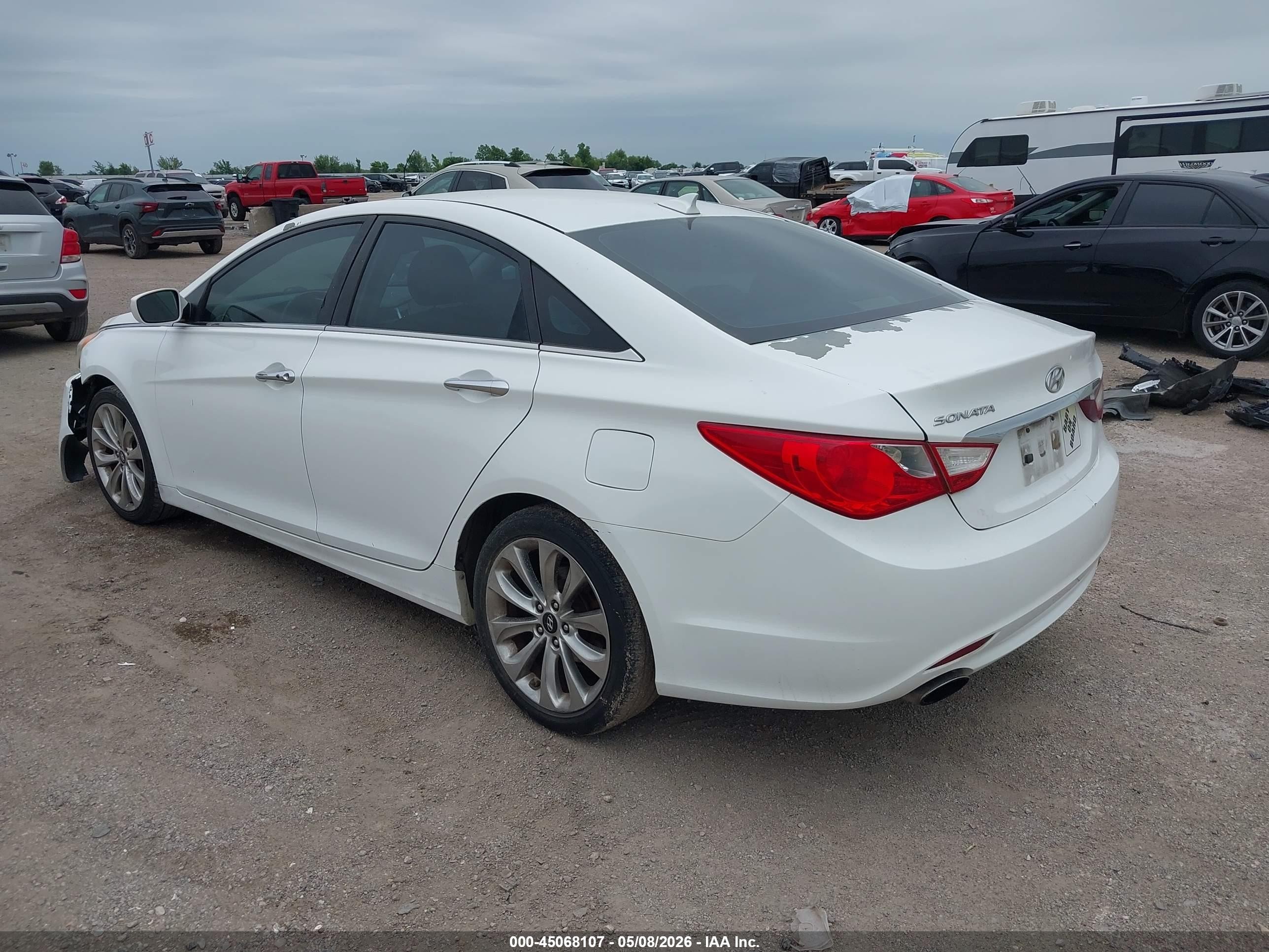 2013 Hyundai Sonata Se White vin: 5NPEC4AC9DH713131