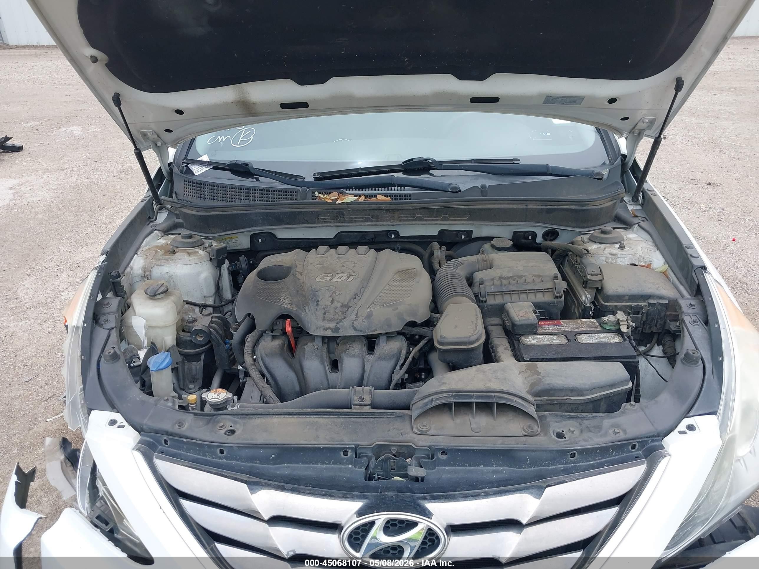 2013 Hyundai Sonata Se White vin: 5NPEC4AC9DH713131