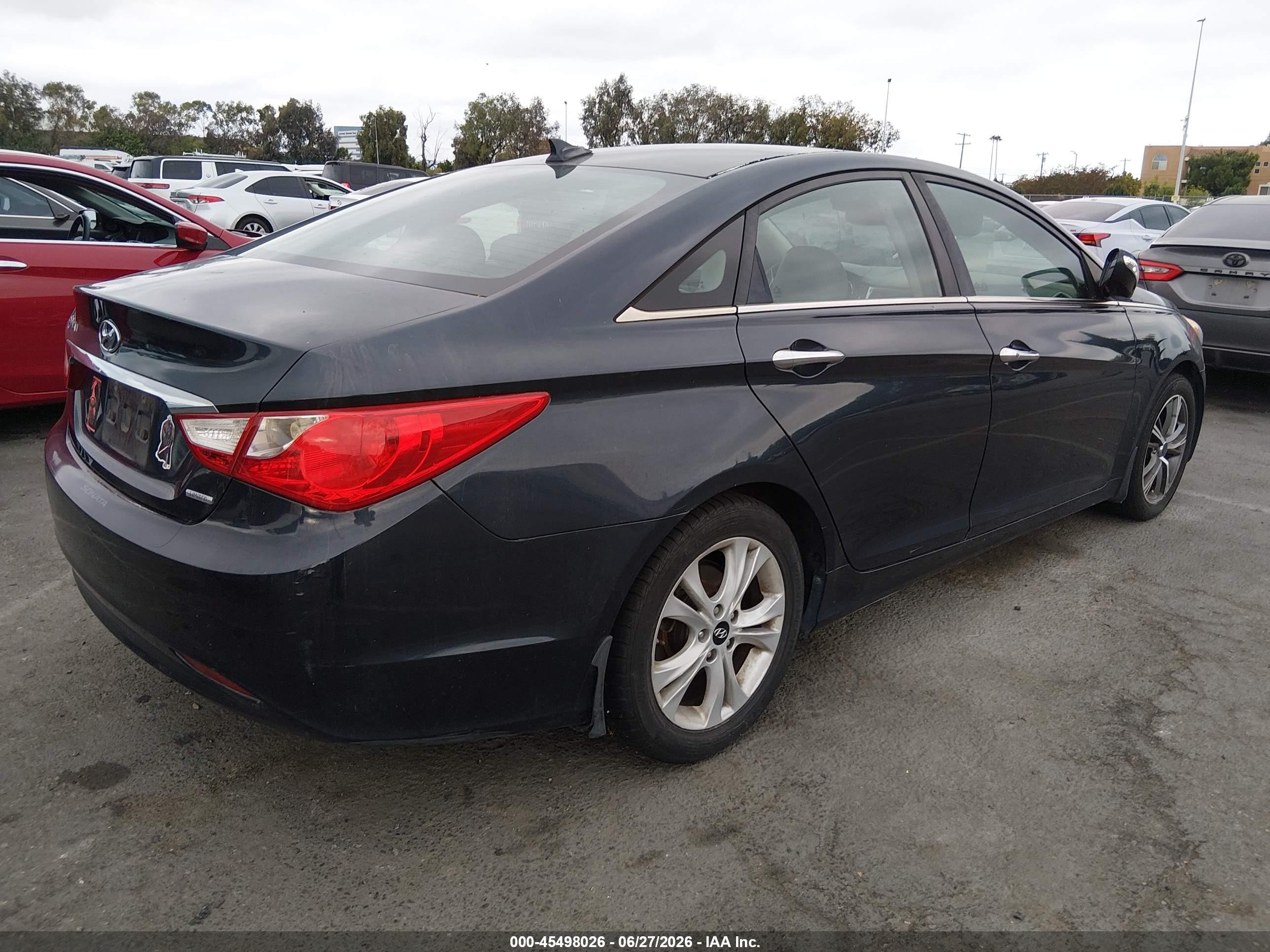 2013 Hyundai Sonata Limited Dark Blue vin: 5NPEC4AC9DH790971