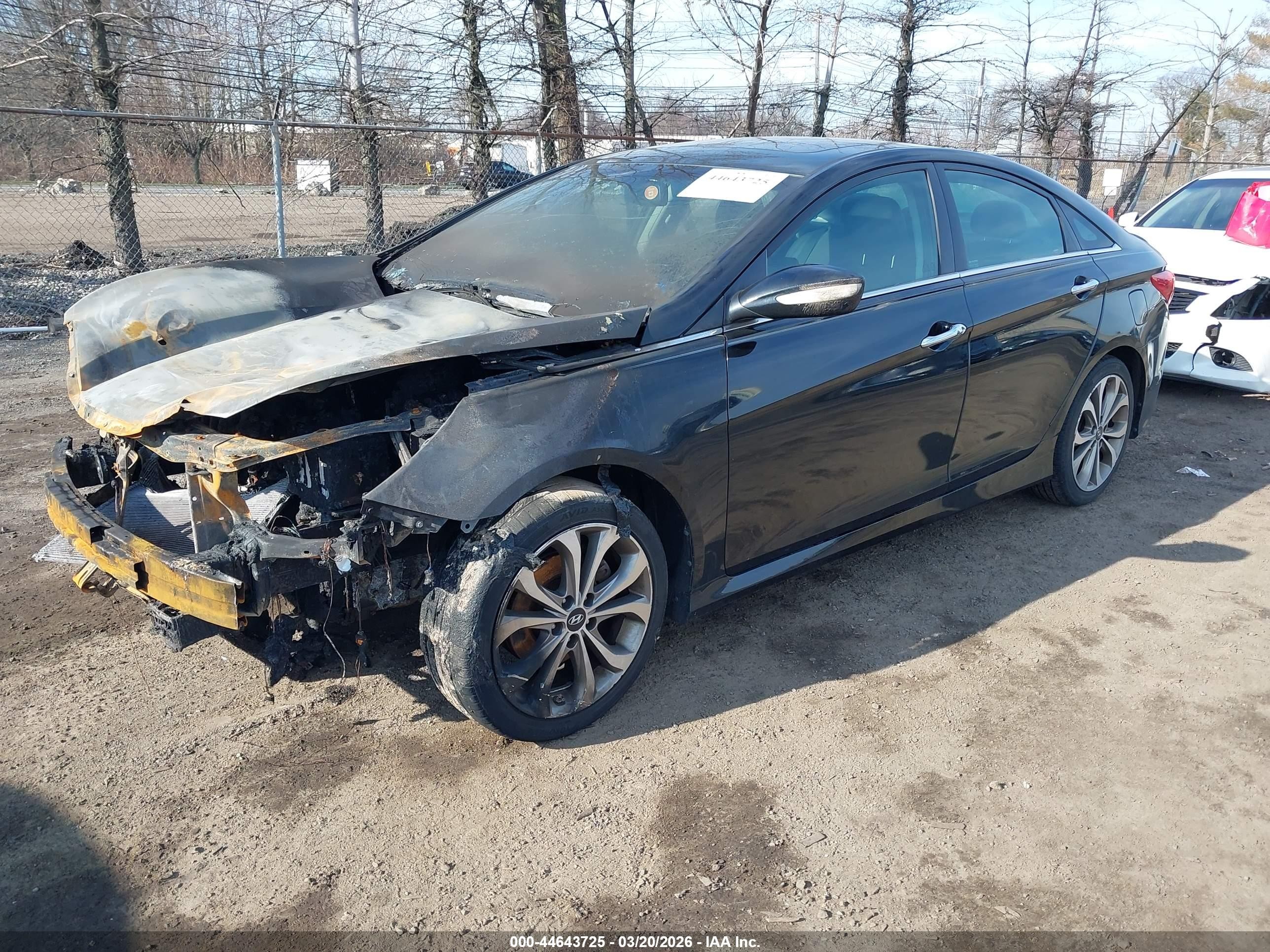 2014 Hyundai Sonata Se Black vin: 5NPEC4AC9EH818253