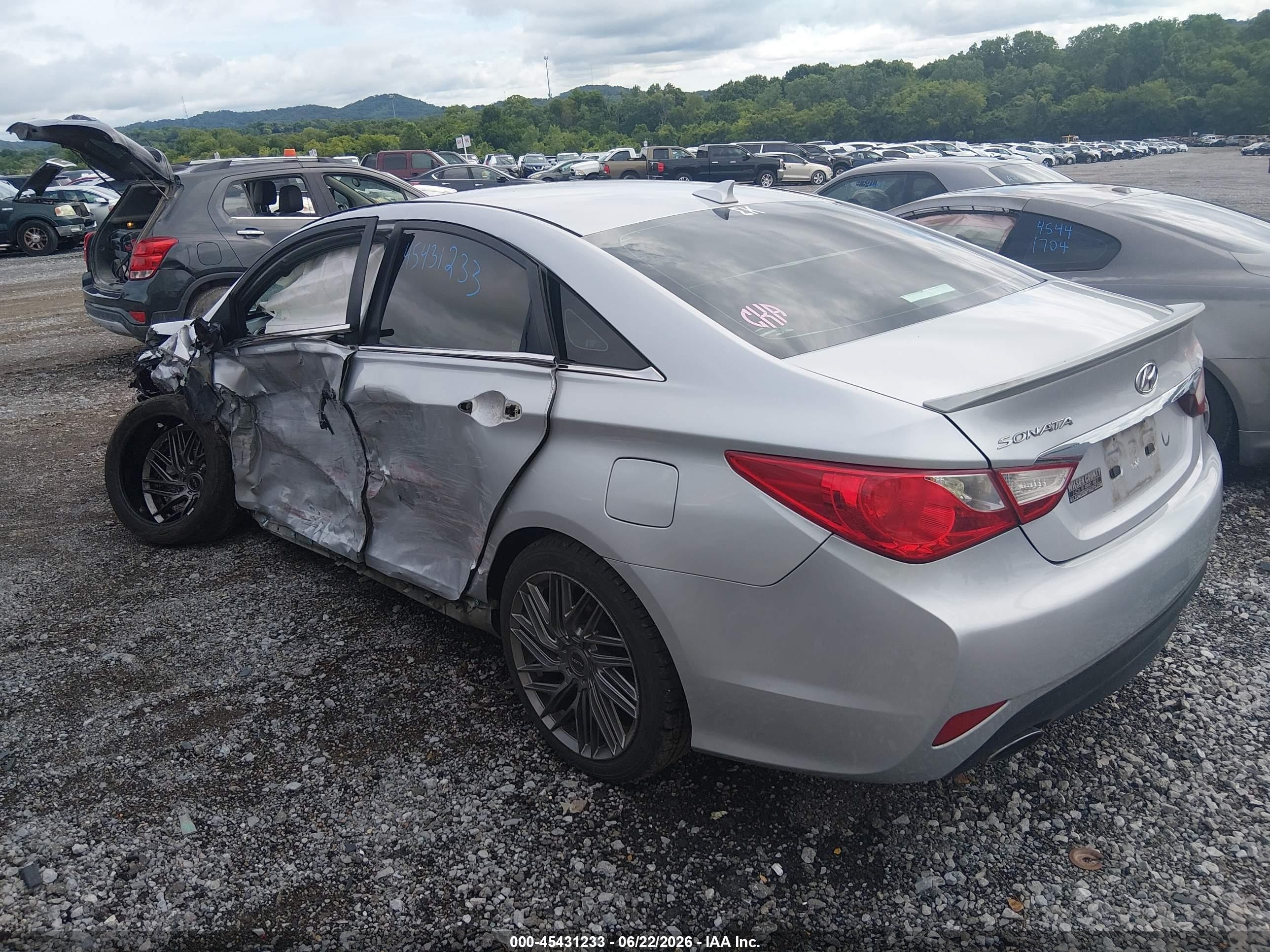 2014 Hyundai Sonata Se Silver vin: 5NPEC4AC9EH839832