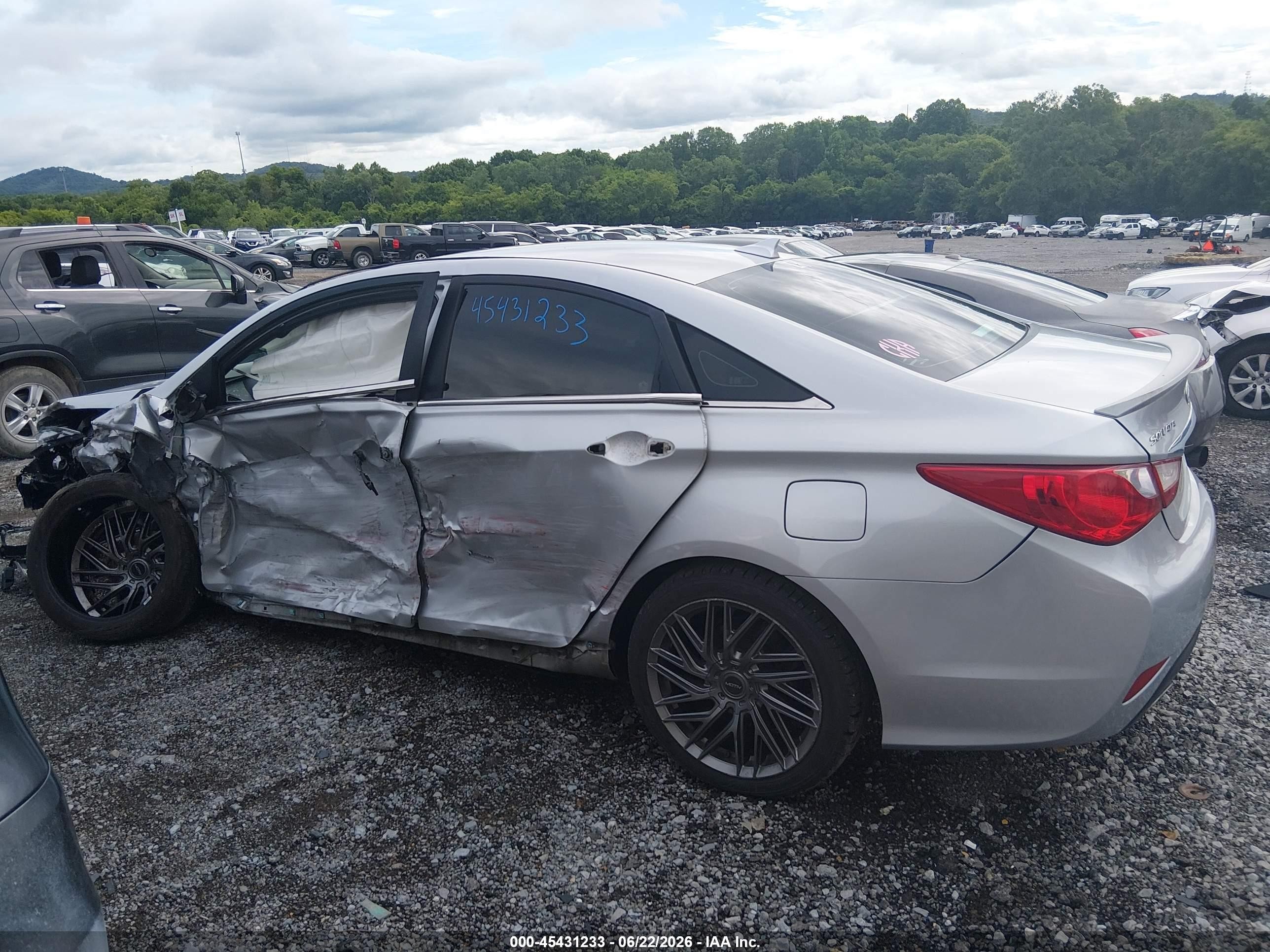 2014 Hyundai Sonata Se Silver vin: 5NPEC4AC9EH839832