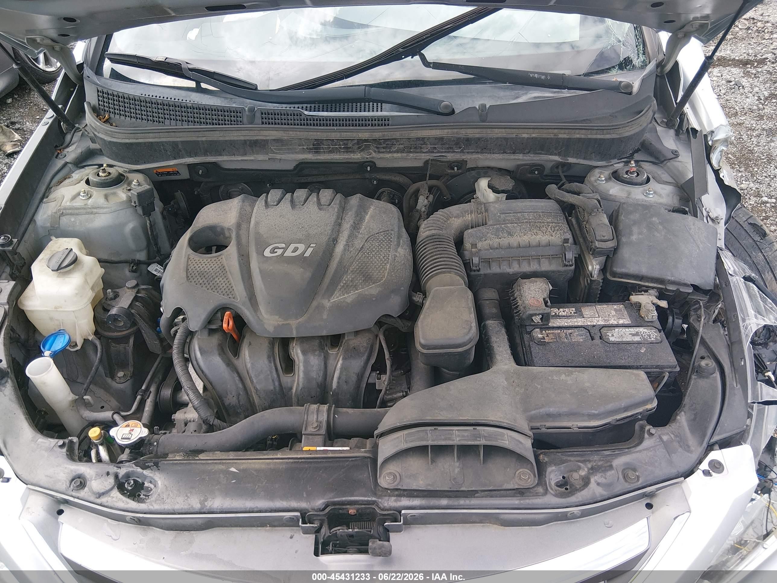 2014 Hyundai Sonata Se Silver vin: 5NPEC4AC9EH839832