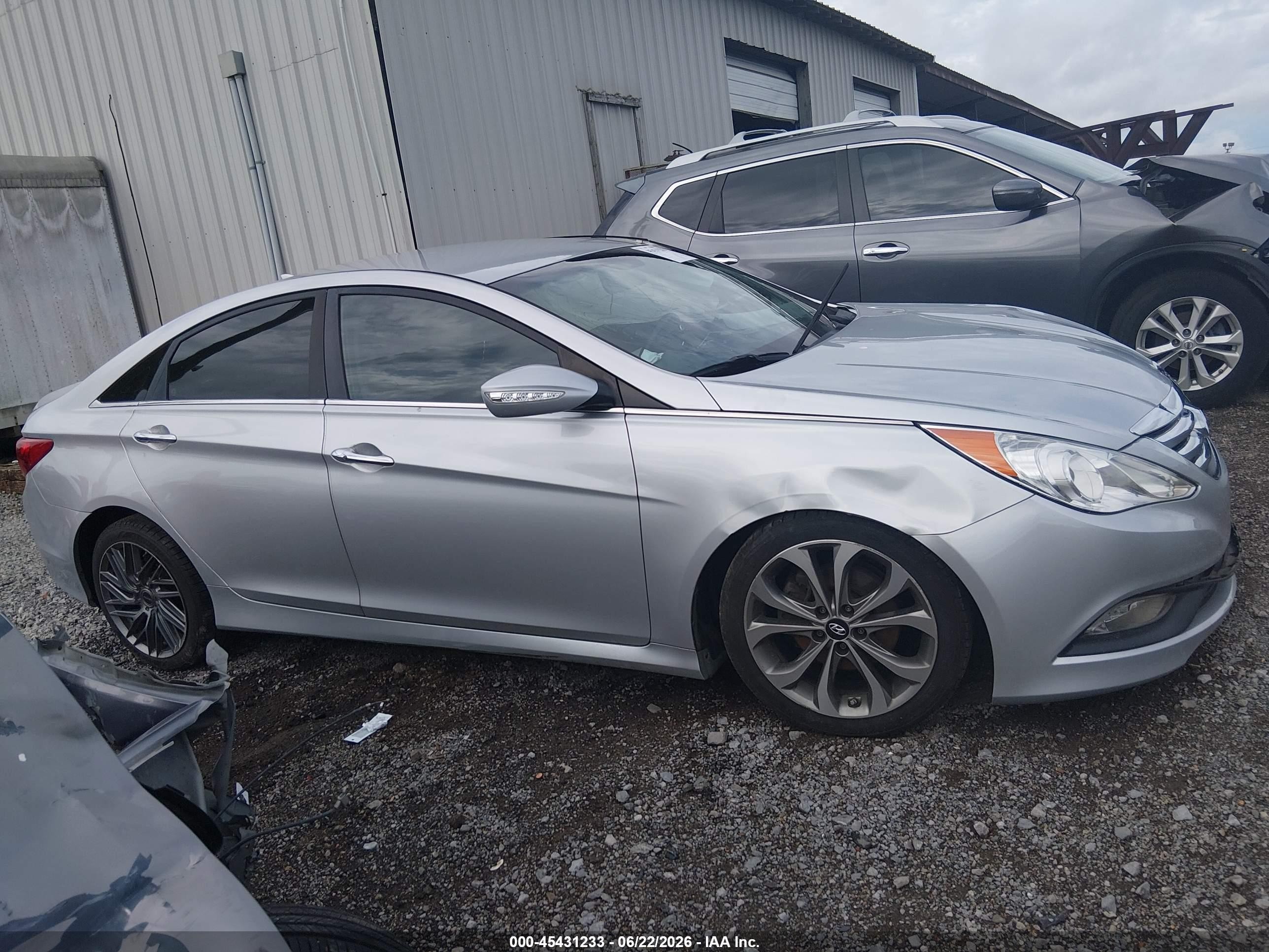 2014 Hyundai Sonata Se Silver vin: 5NPEC4AC9EH839832