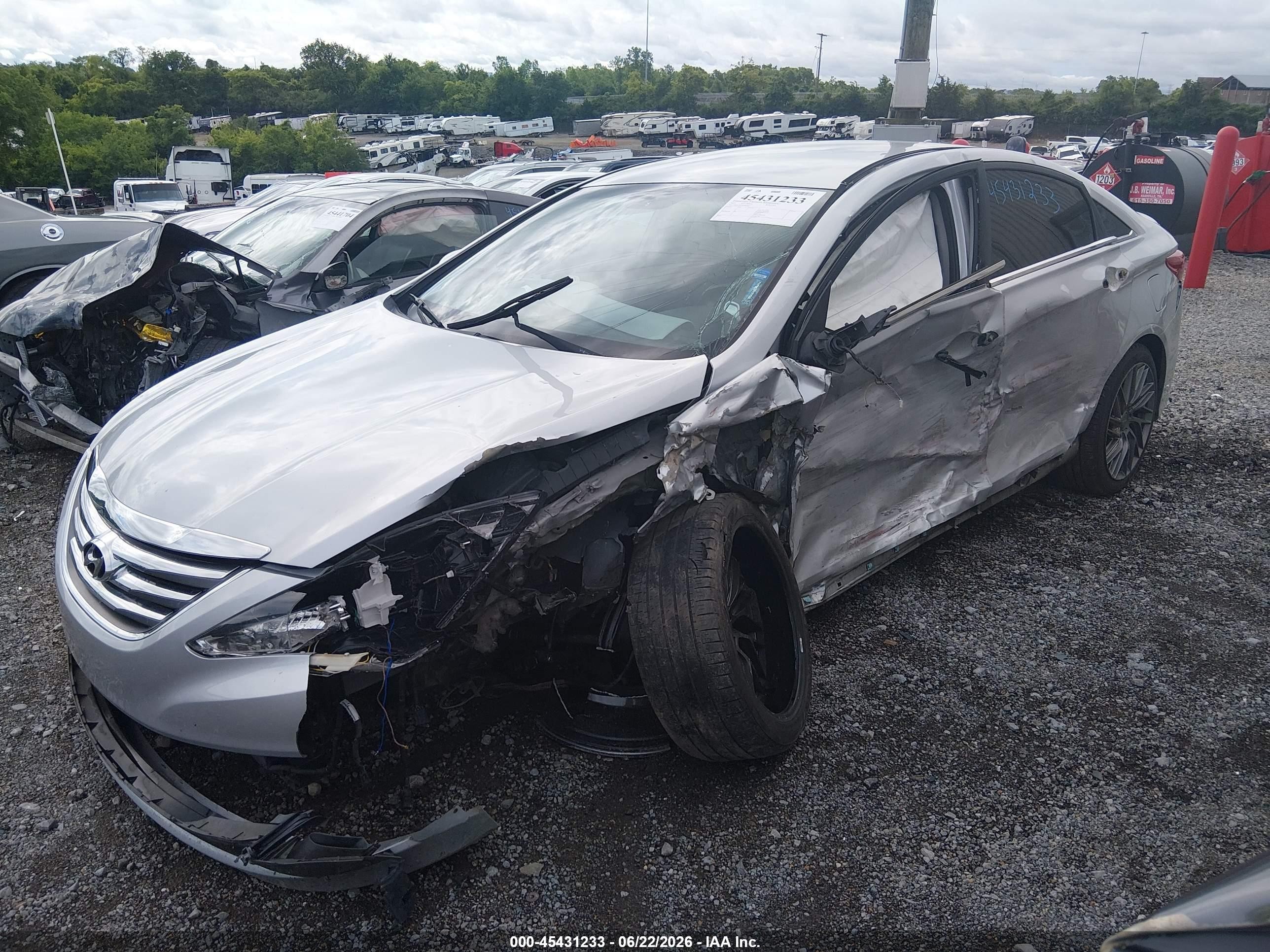 2014 Hyundai Sonata Se Silver vin: 5NPEC4AC9EH839832