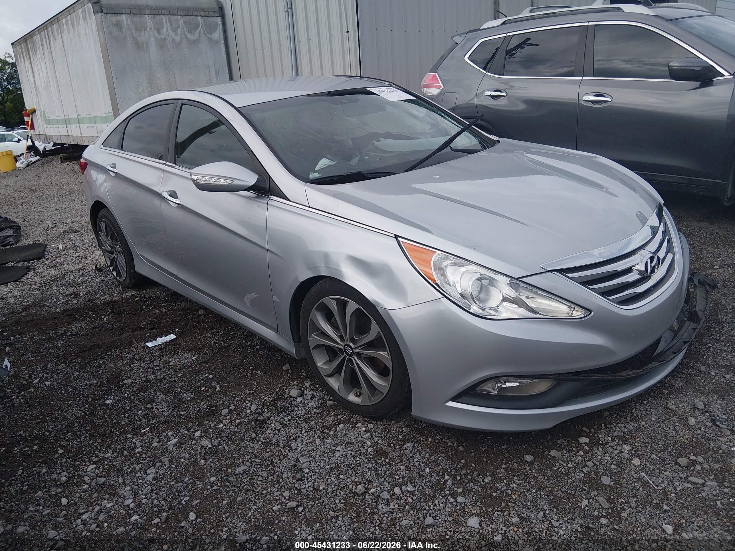 2014 Hyundai Sonata Se Silver vin: 5NPEC4AC9EH839832