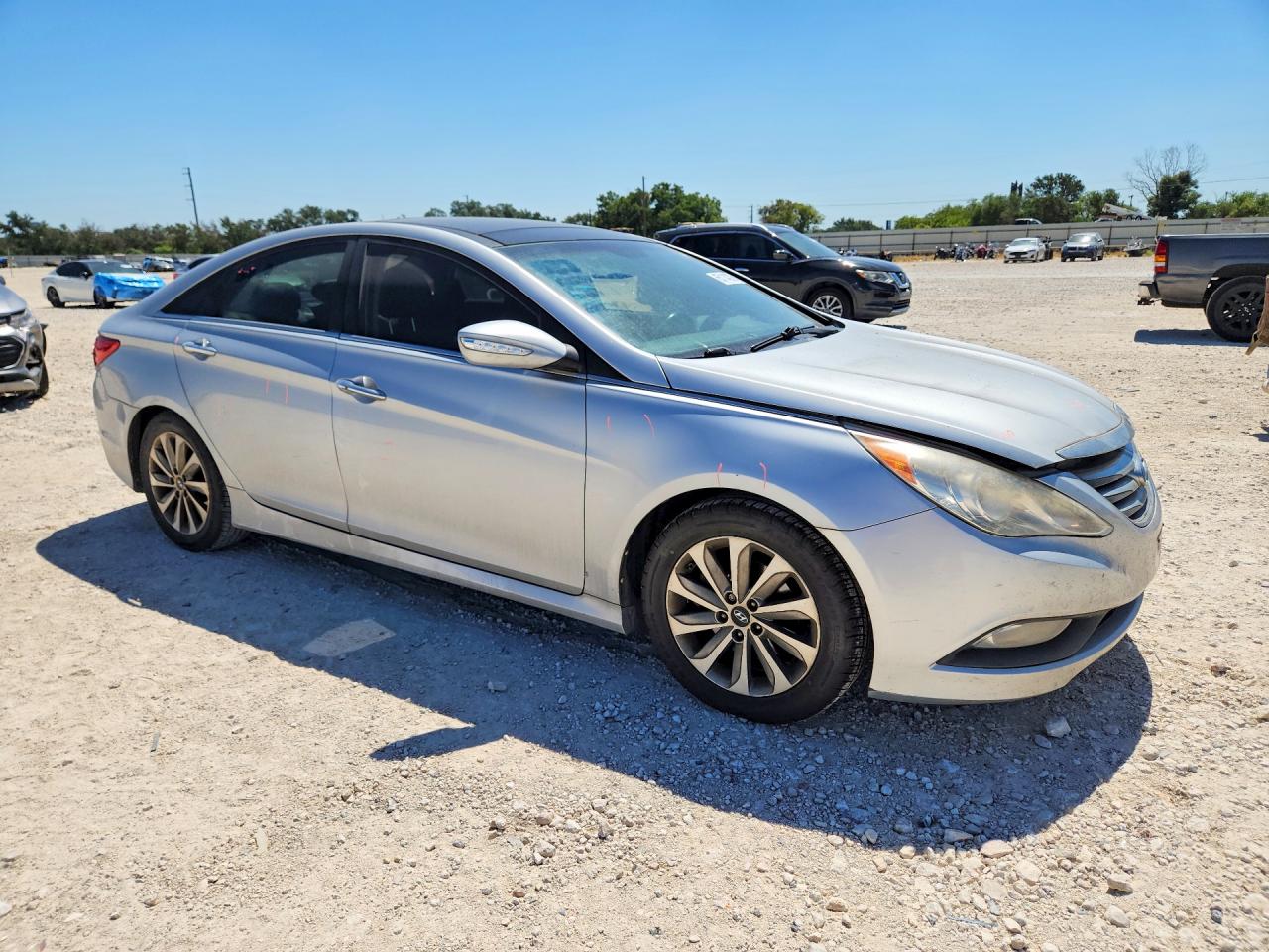 2014 Hyundai Sonata Limited Silver vin: 5NPEC4AC9EH881305