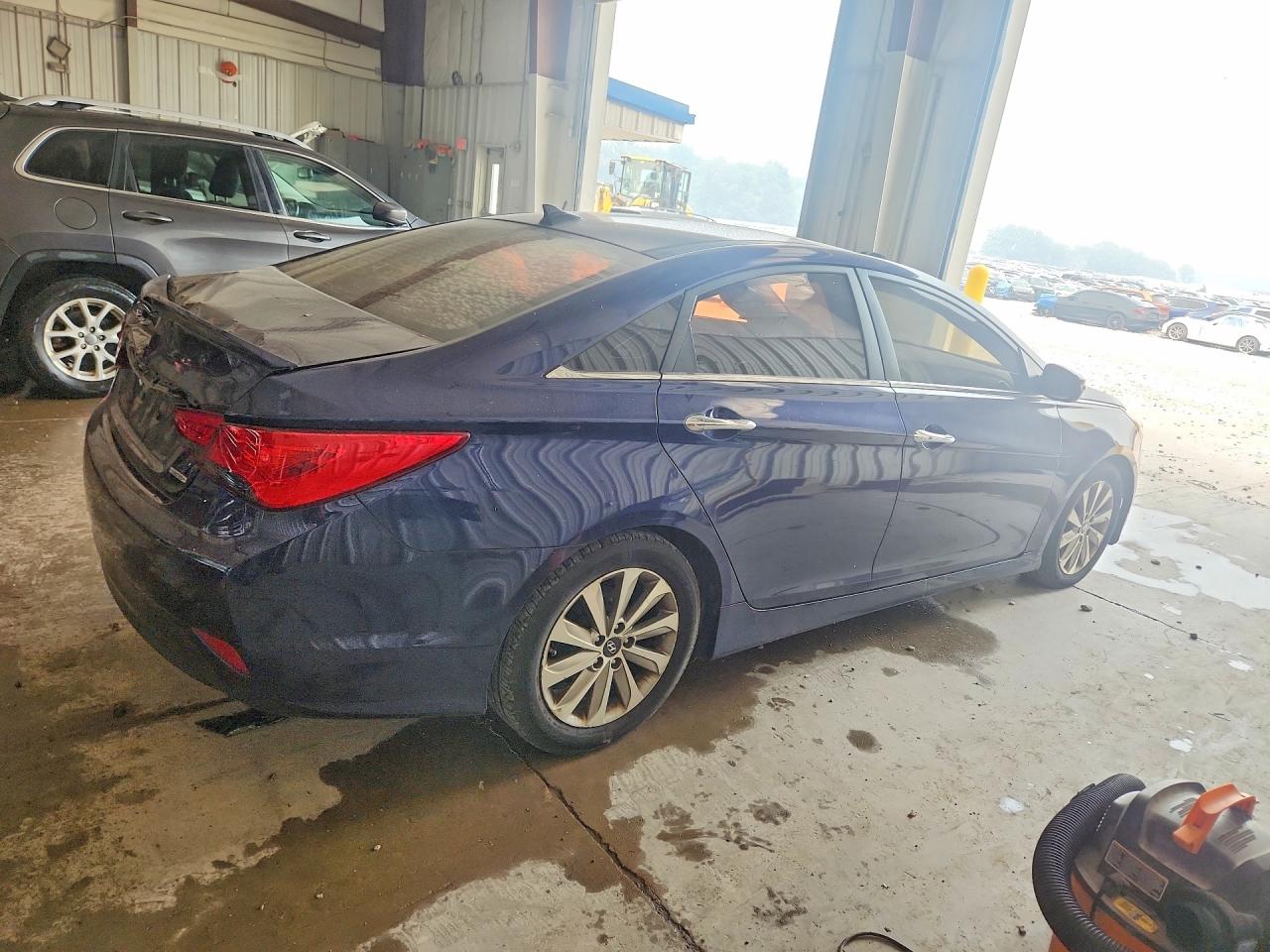 2014 Hyundai Sonata Limited Blue vin: 5NPEC4AC9EH914349