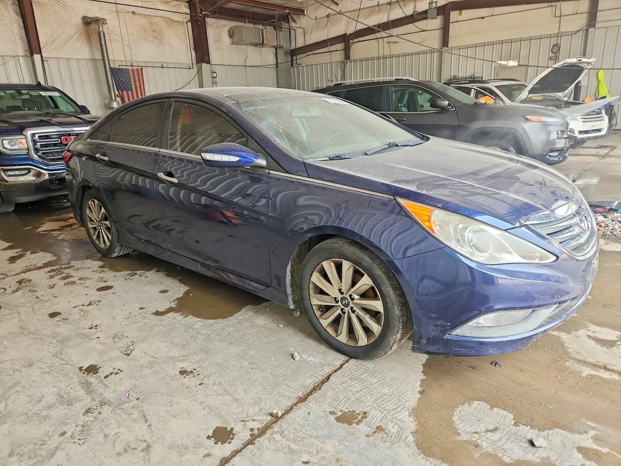2014 Hyundai Sonata Limited Blue vin: 5NPEC4AC9EH914349