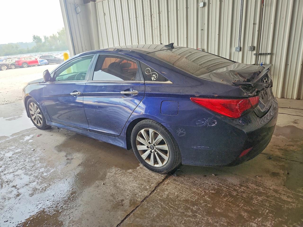 2014 Hyundai Sonata Limited Blue vin: 5NPEC4AC9EH914349