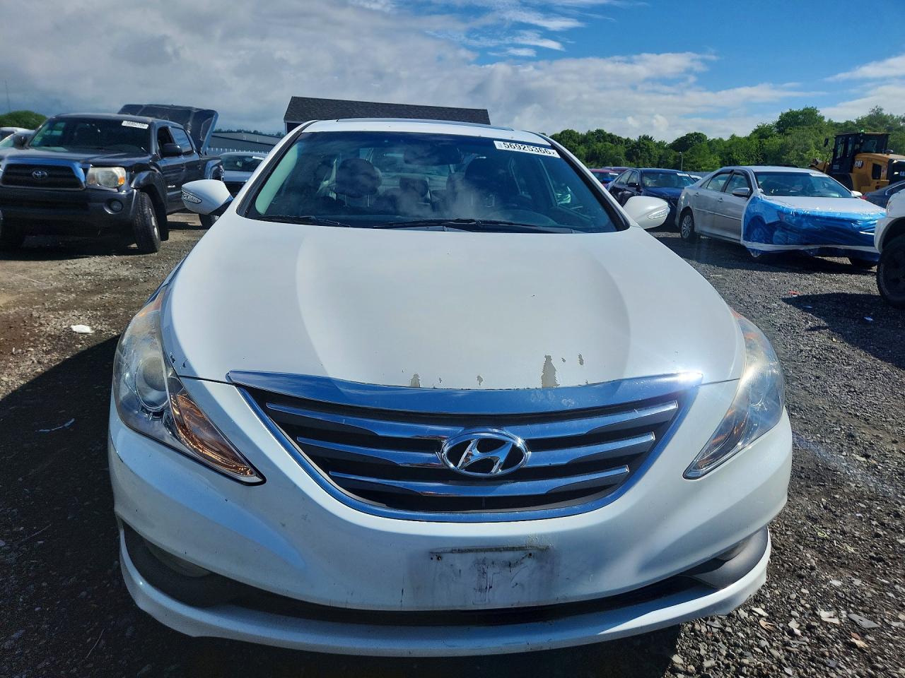 2014 Hyundai Sonata Se White vin: 5NPEC4AC9EH932396