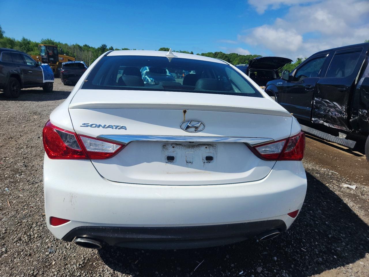 2014 Hyundai Sonata Se White vin: 5NPEC4AC9EH932396