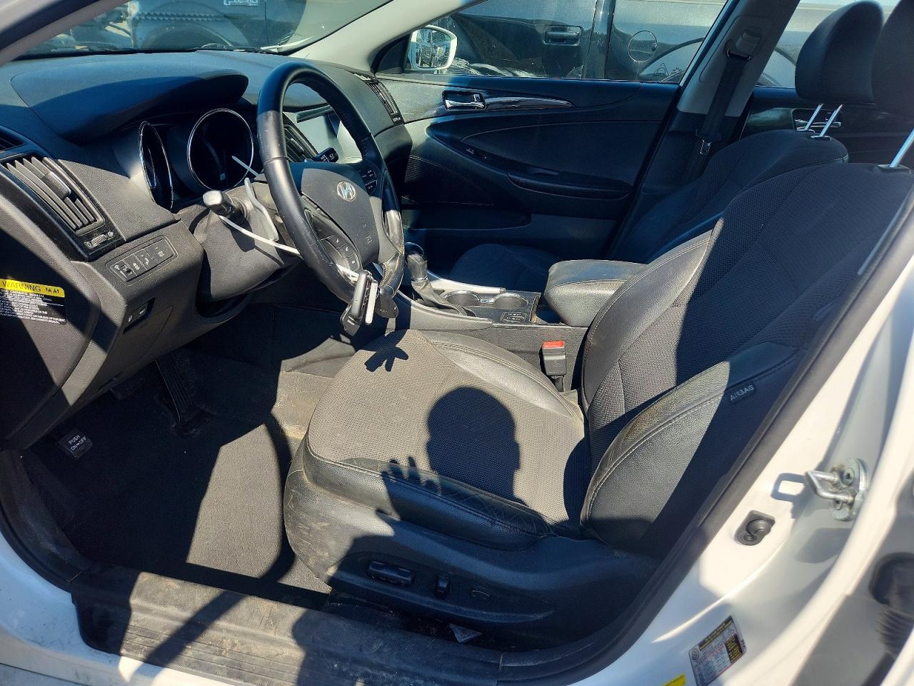 2014 Hyundai Sonata Se White vin: 5NPEC4AC9EH932396