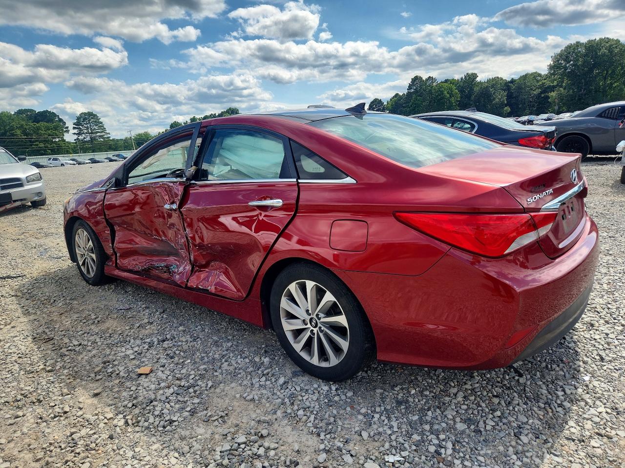 2014 Hyundai Sonata Limited Red vin: 5NPEC4AC9EH944290