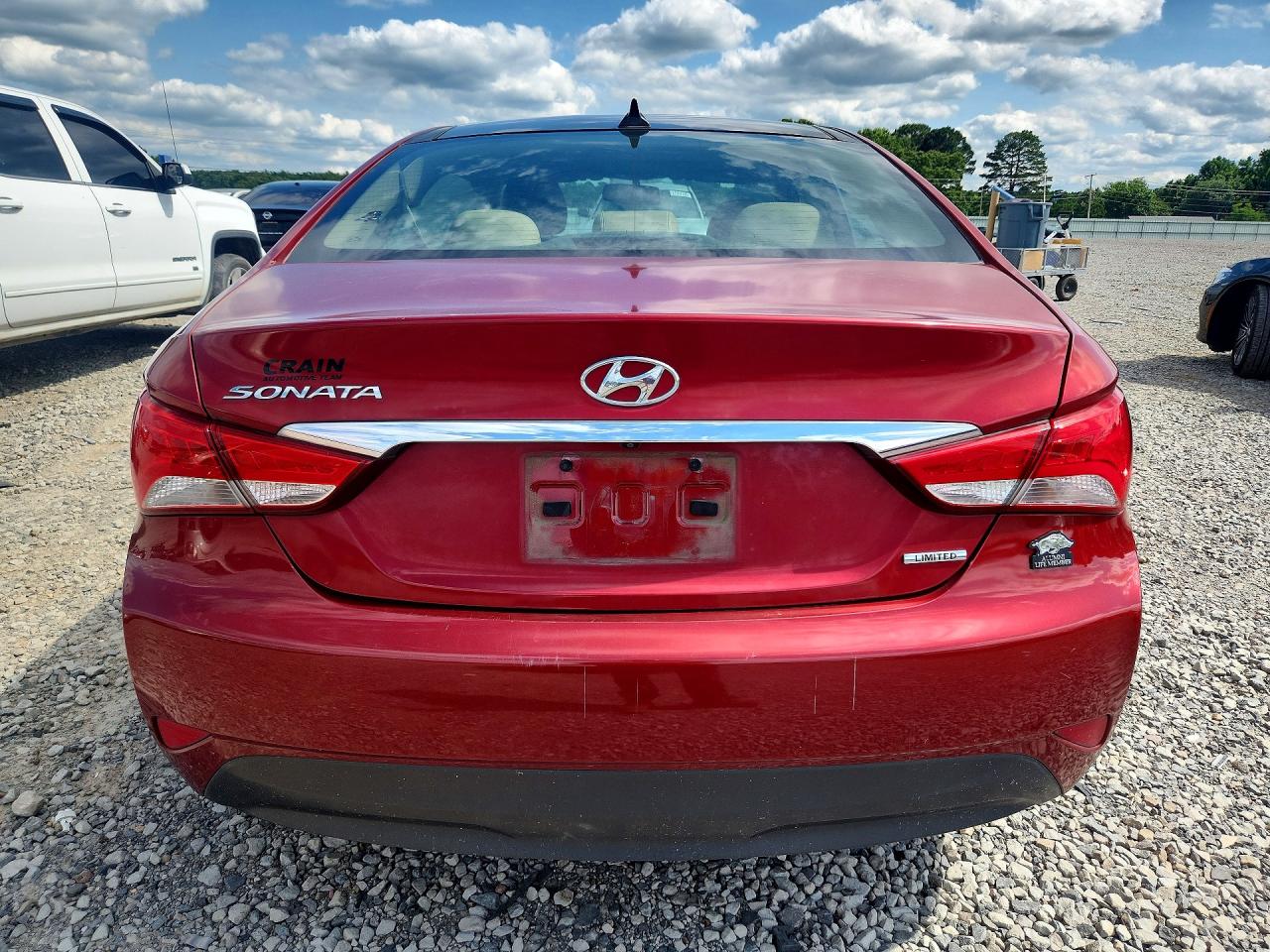 2014 Hyundai Sonata Limited Red vin: 5NPEC4AC9EH944290