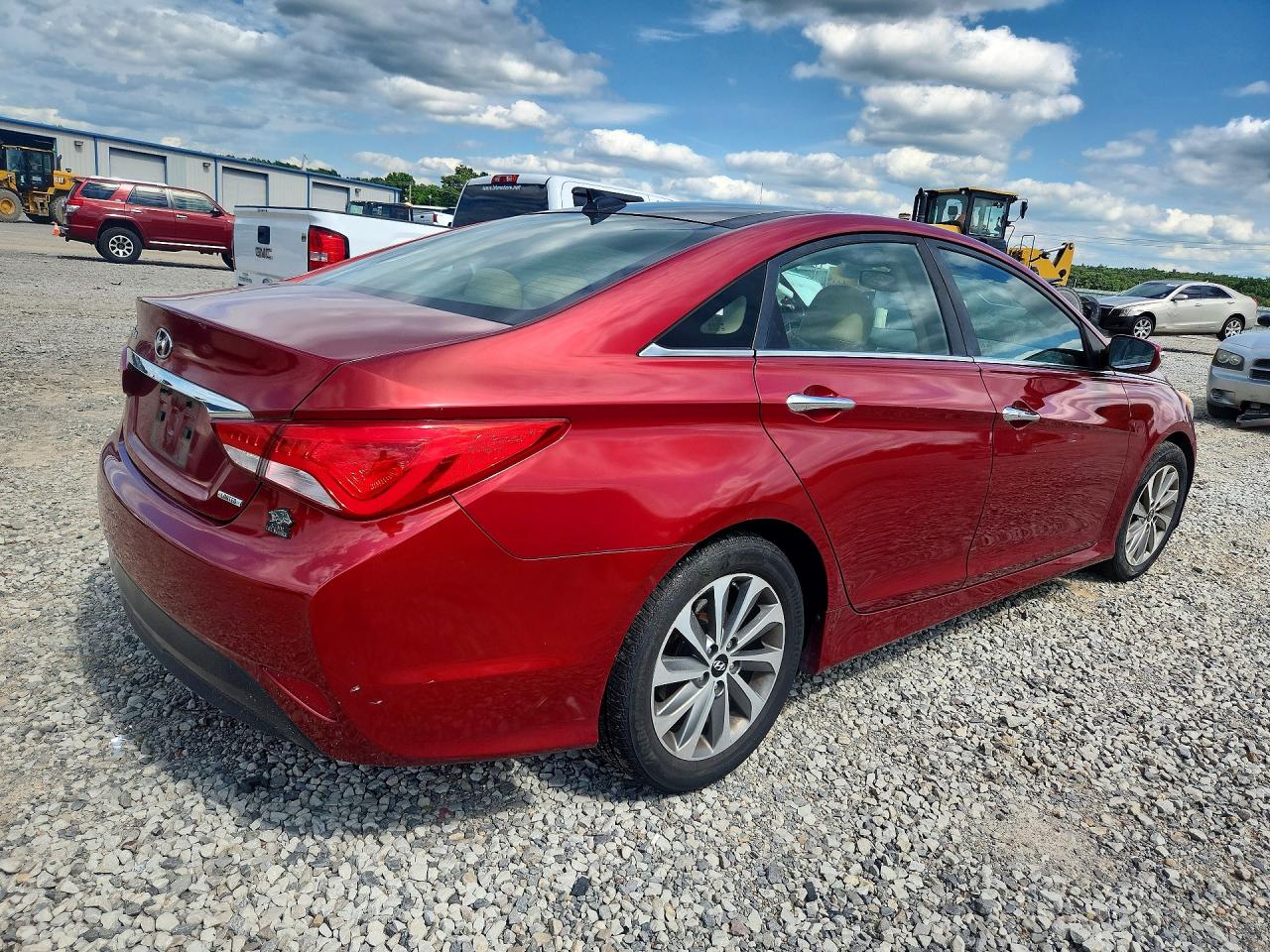 2014 Hyundai Sonata Limited Red vin: 5NPEC4AC9EH944290