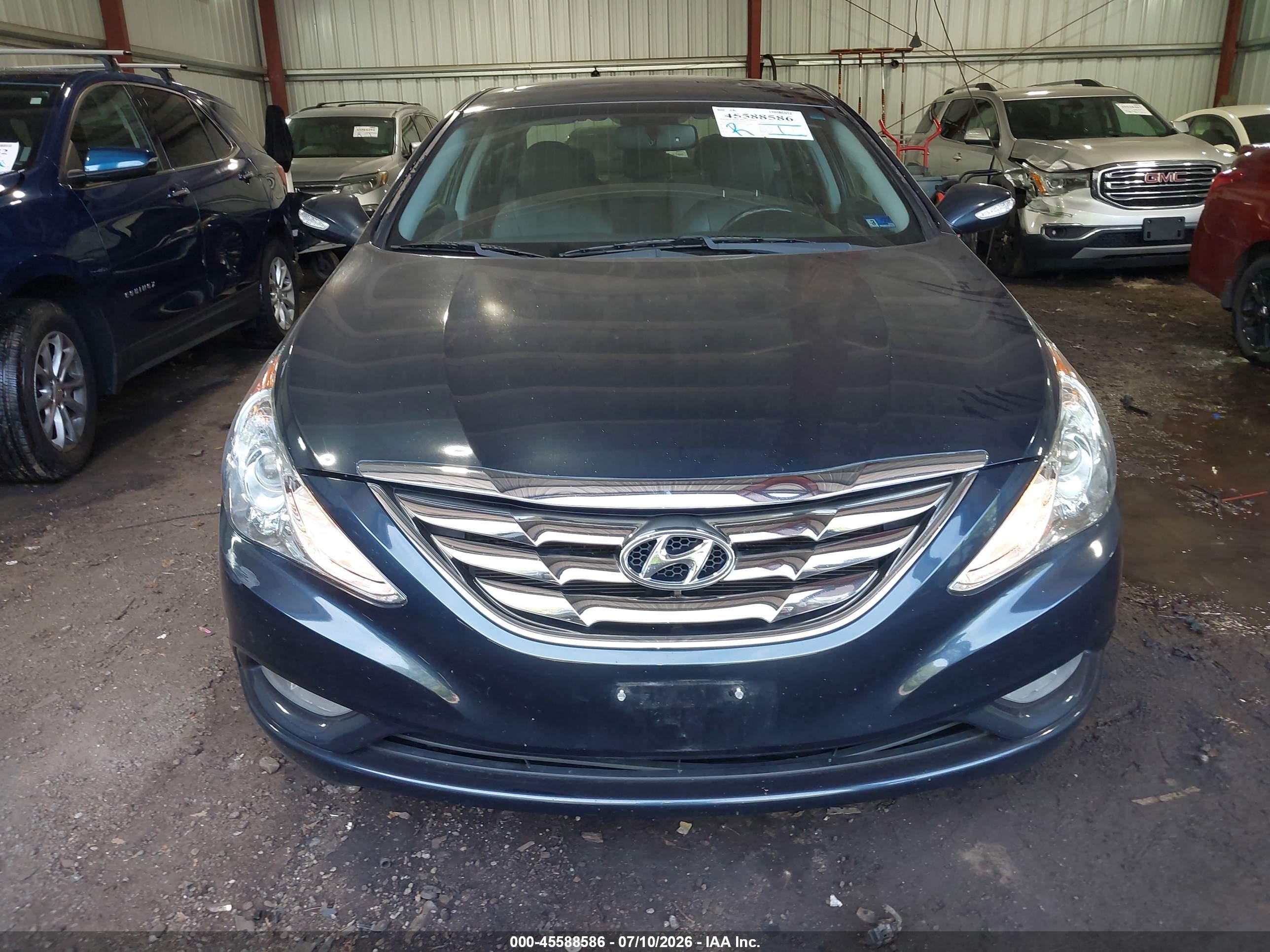 2011 Hyundai Sonata Limited Dark Blue vin: 5NPEC4ACXBH002745