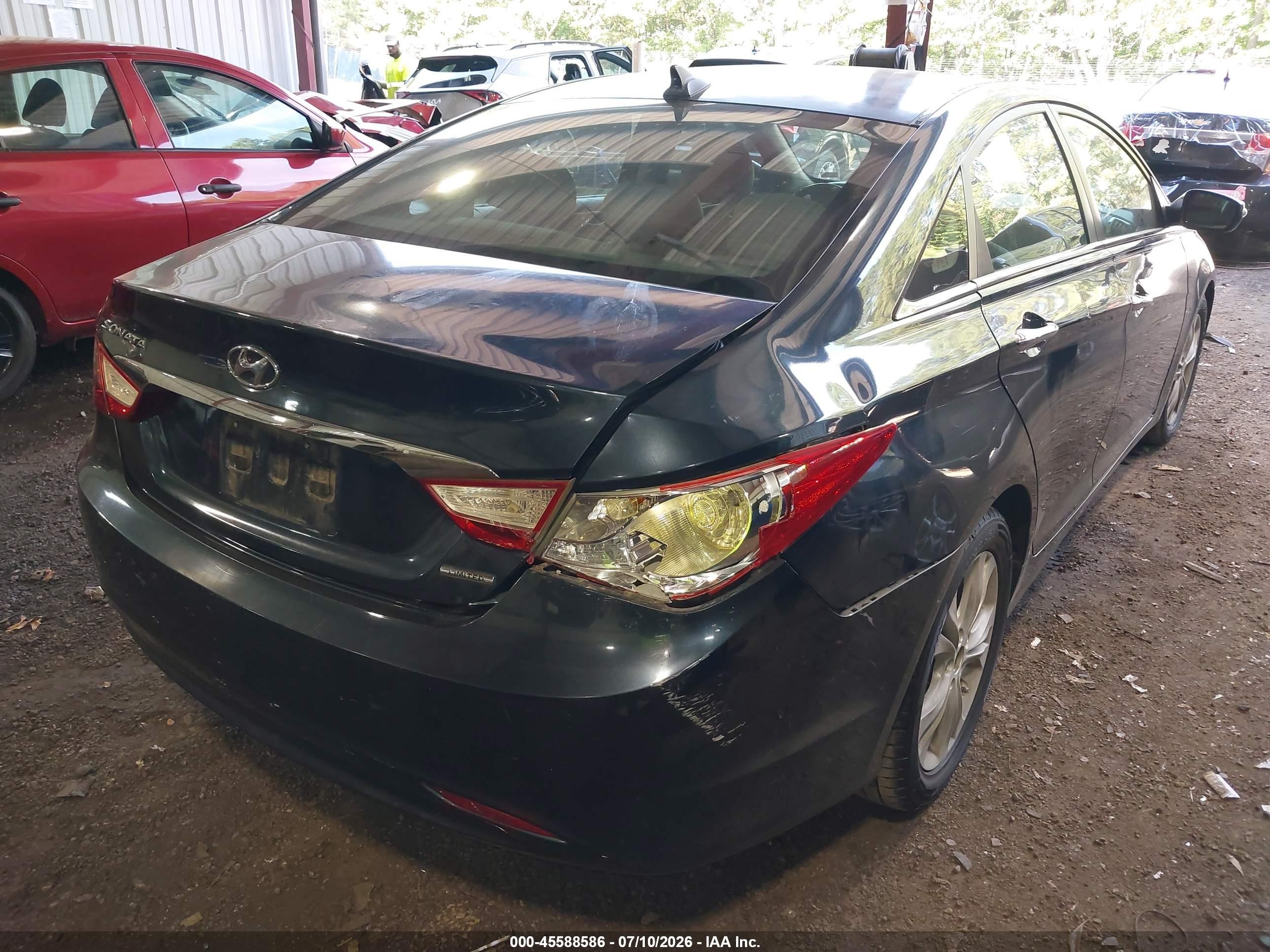 2011 Hyundai Sonata Limited Dark Blue vin: 5NPEC4ACXBH002745
