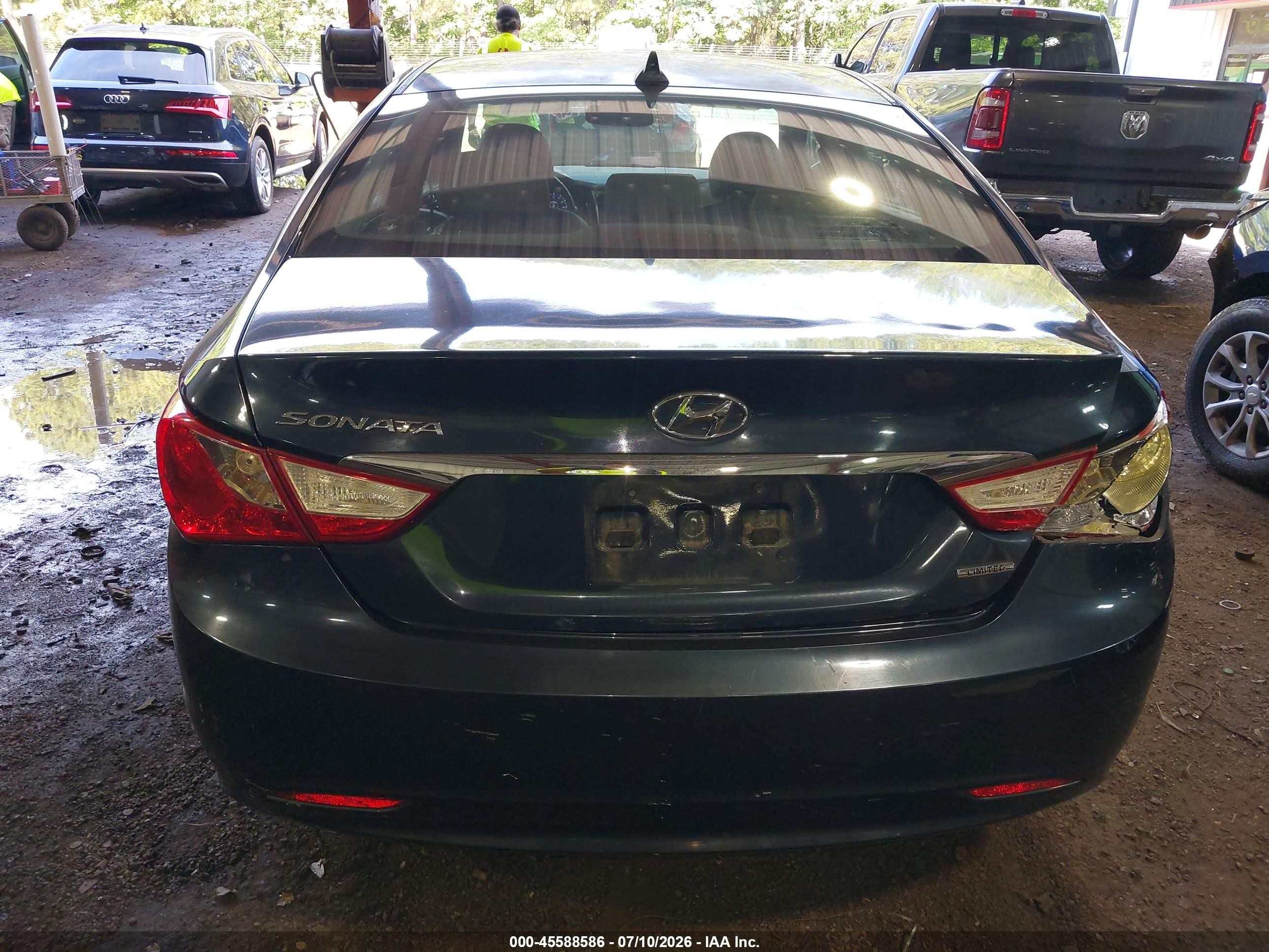 2011 Hyundai Sonata Limited Dark Blue vin: 5NPEC4ACXBH002745