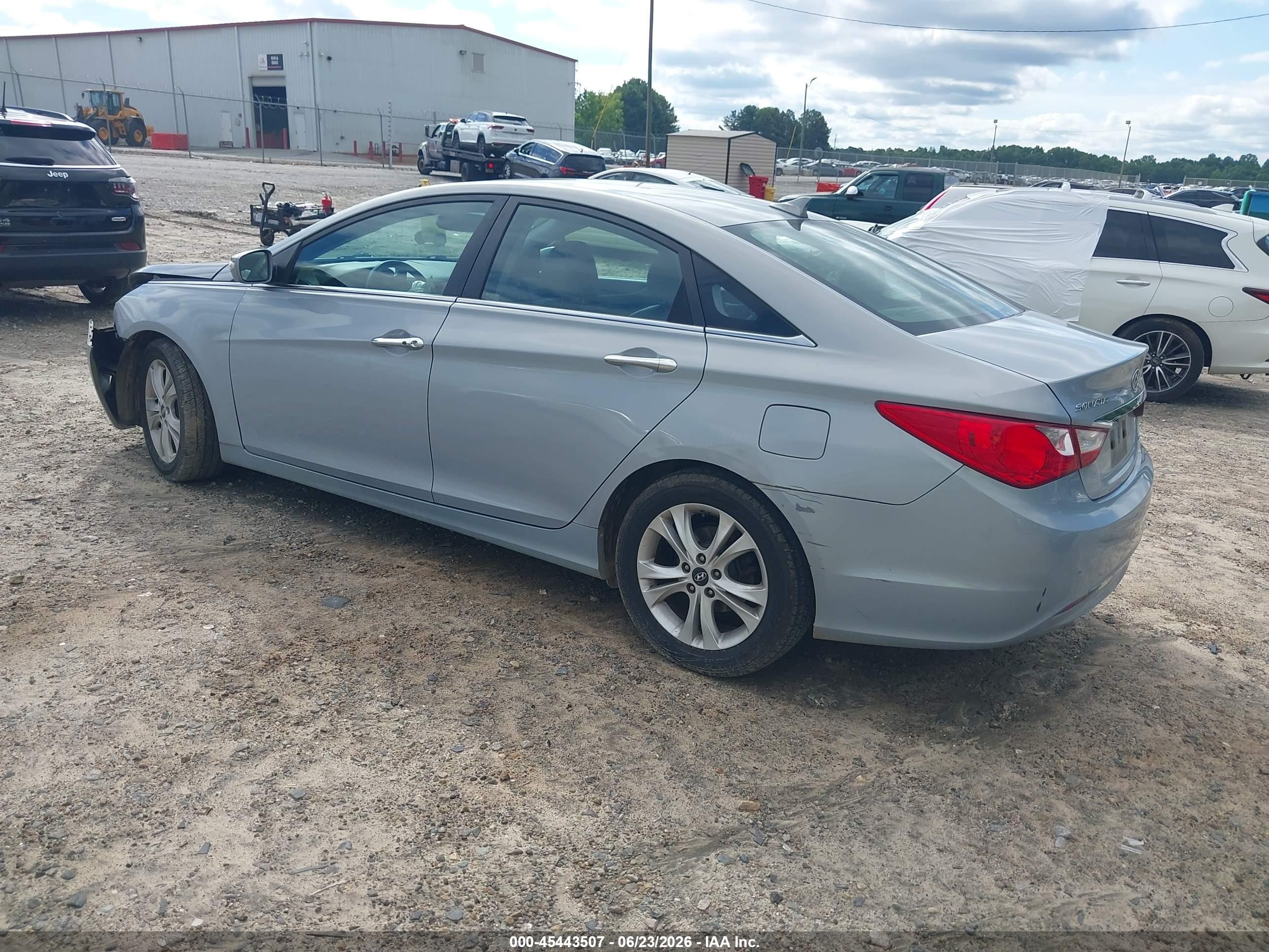 2011 Hyundai Sonata Limited Light Blue vin: 5NPEC4ACXBH022395
