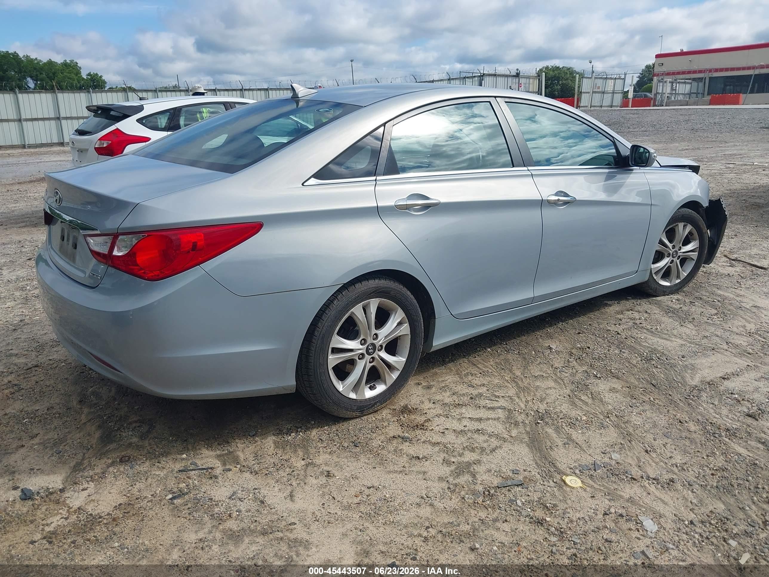 2011 Hyundai Sonata Limited Light Blue vin: 5NPEC4ACXBH022395