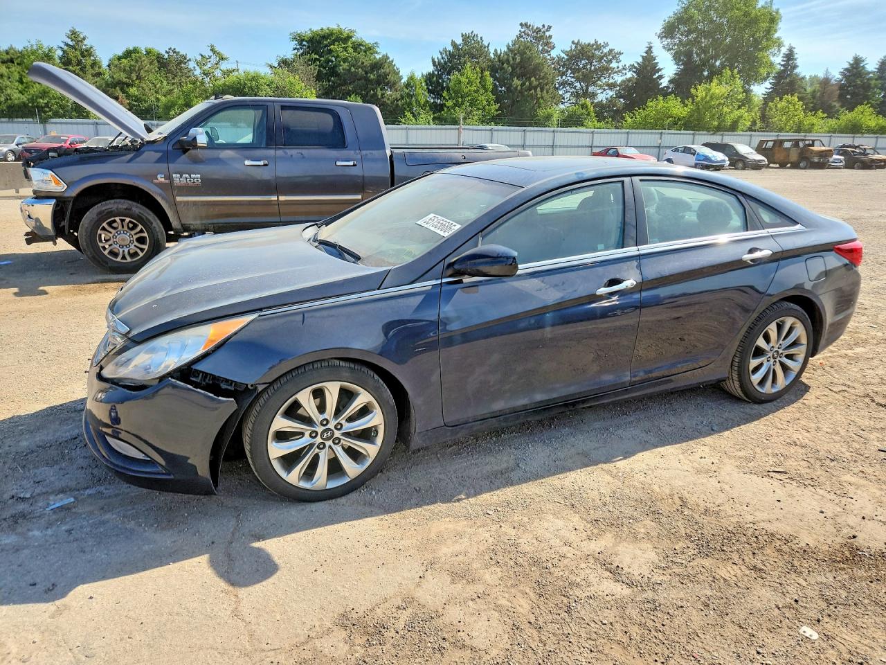 2011 Hyundai Sonata Se Blue vin: 5NPEC4ACXBH054070