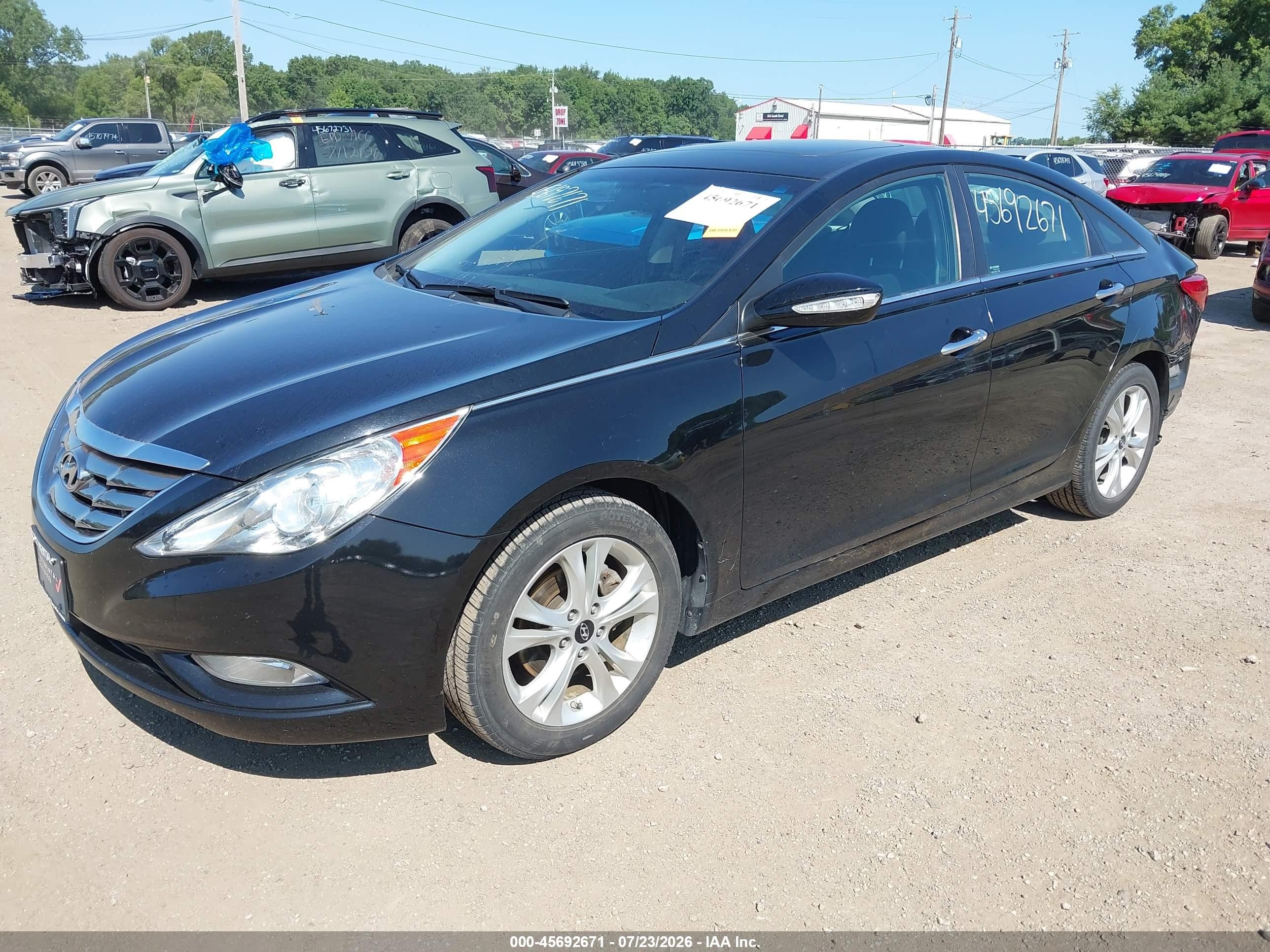2011 Hyundai Sonata Limited Black vin: 5NPEC4ACXBH091880