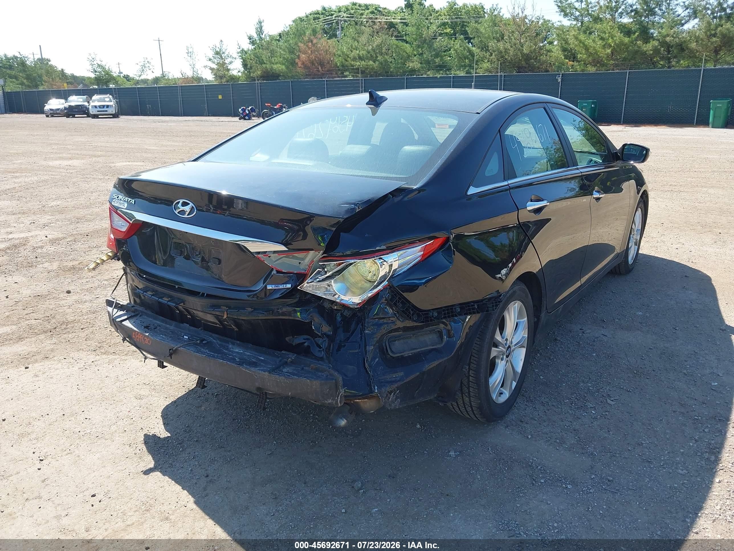 2011 Hyundai Sonata Limited Black vin: 5NPEC4ACXBH091880