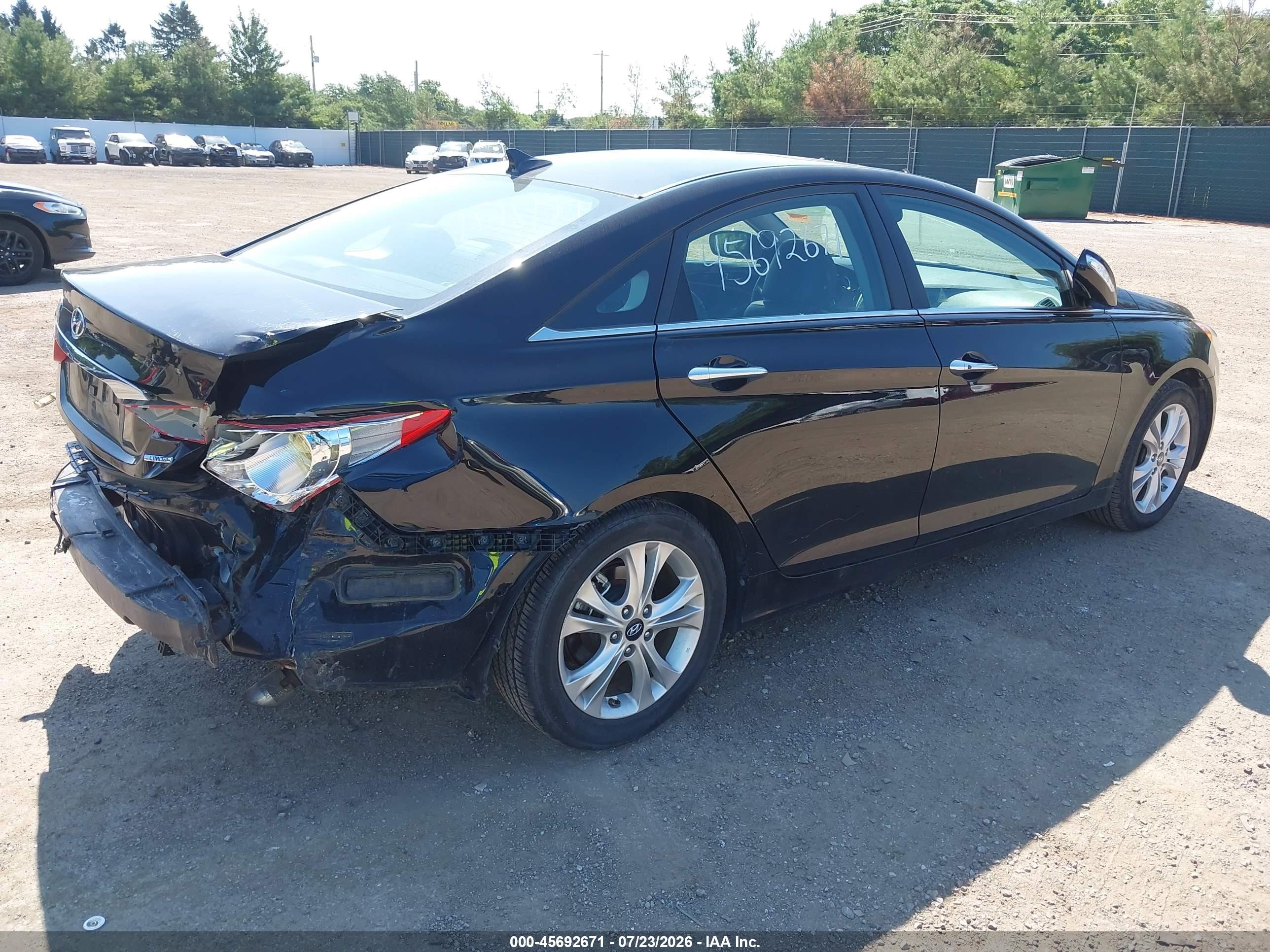 2011 Hyundai Sonata Limited Black vin: 5NPEC4ACXBH091880