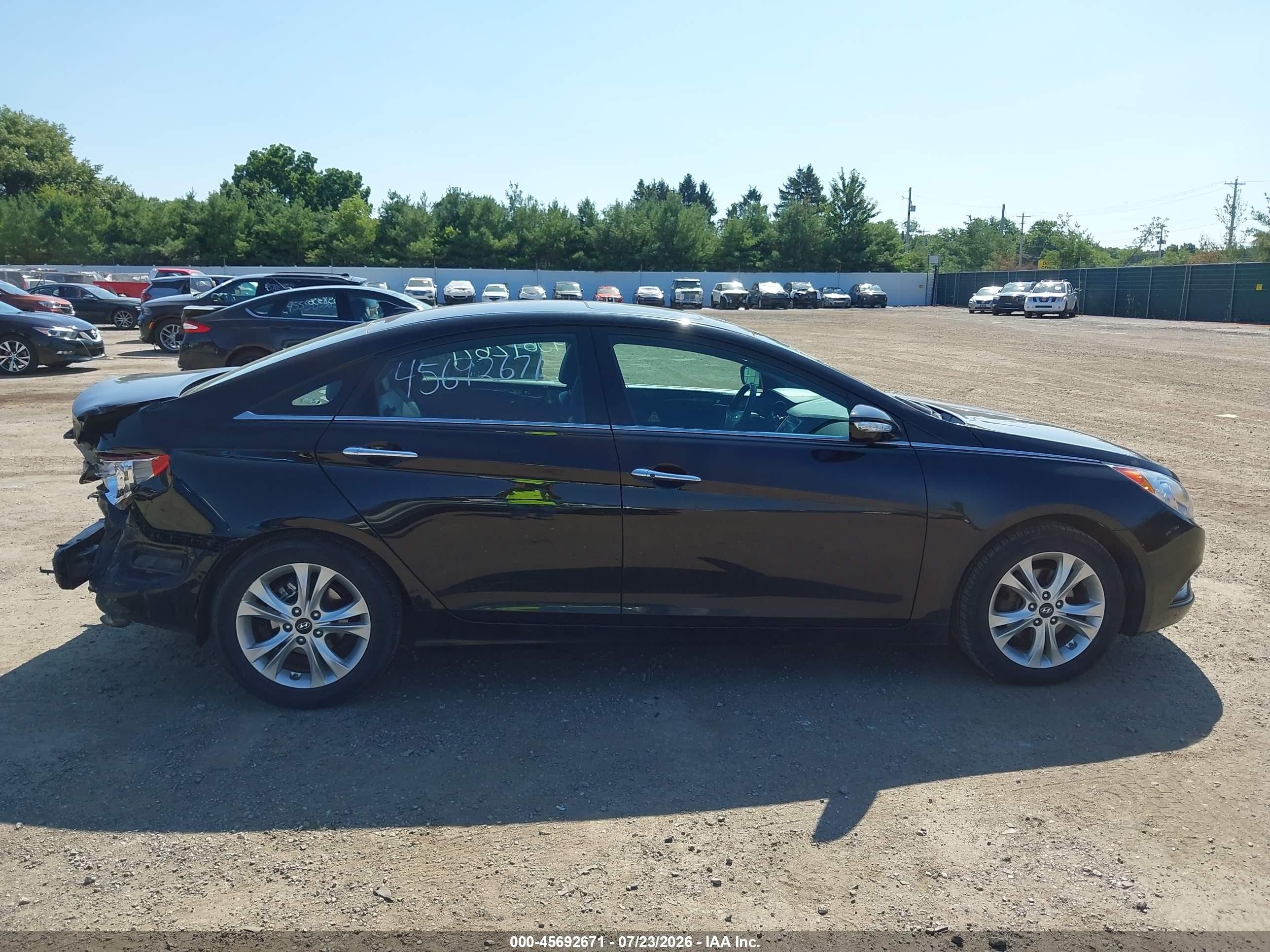 2011 Hyundai Sonata Limited Black vin: 5NPEC4ACXBH091880