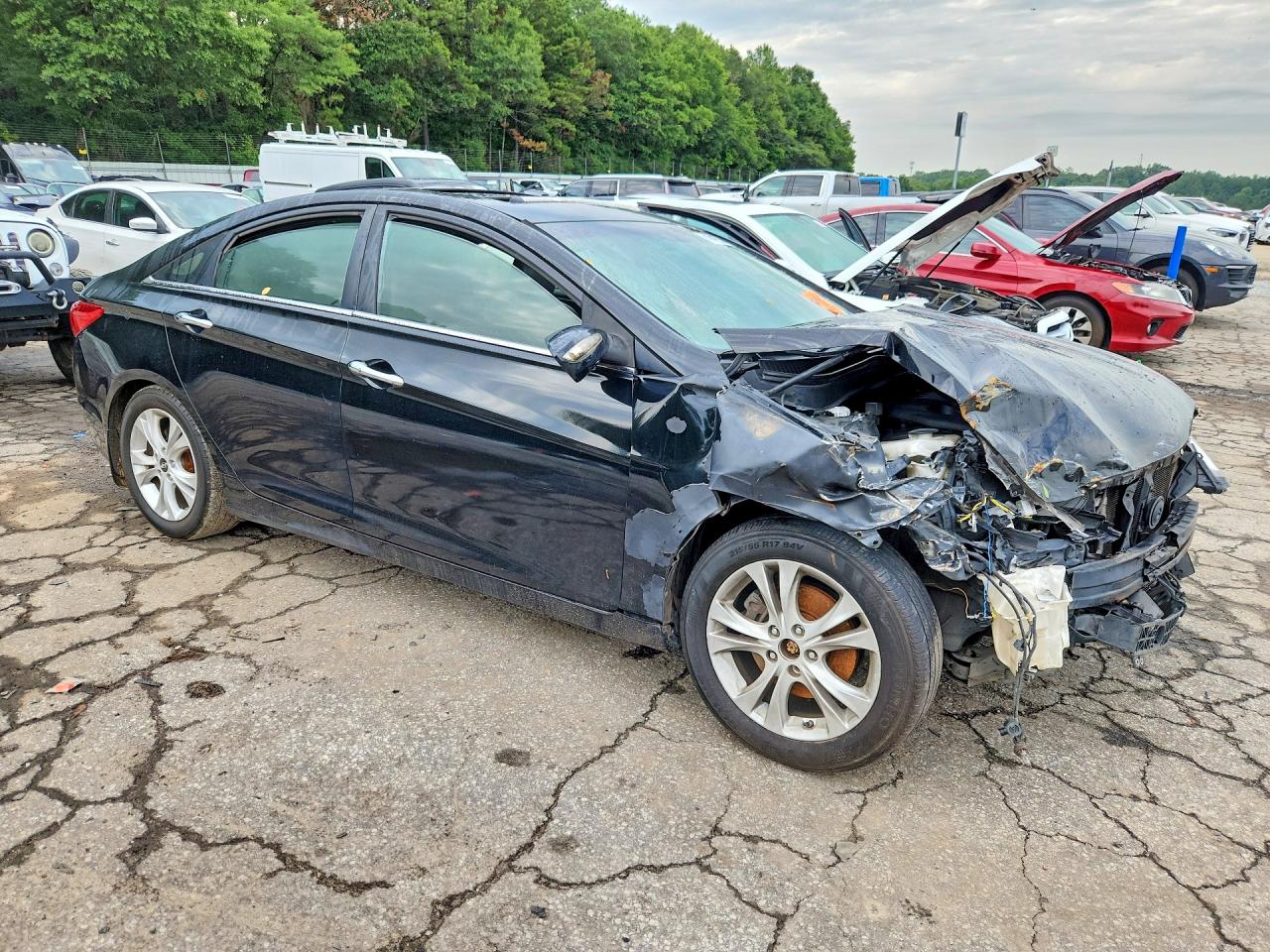 2011 Hyundai Sonata Limited Black vin: 5NPEC4ACXBH100707