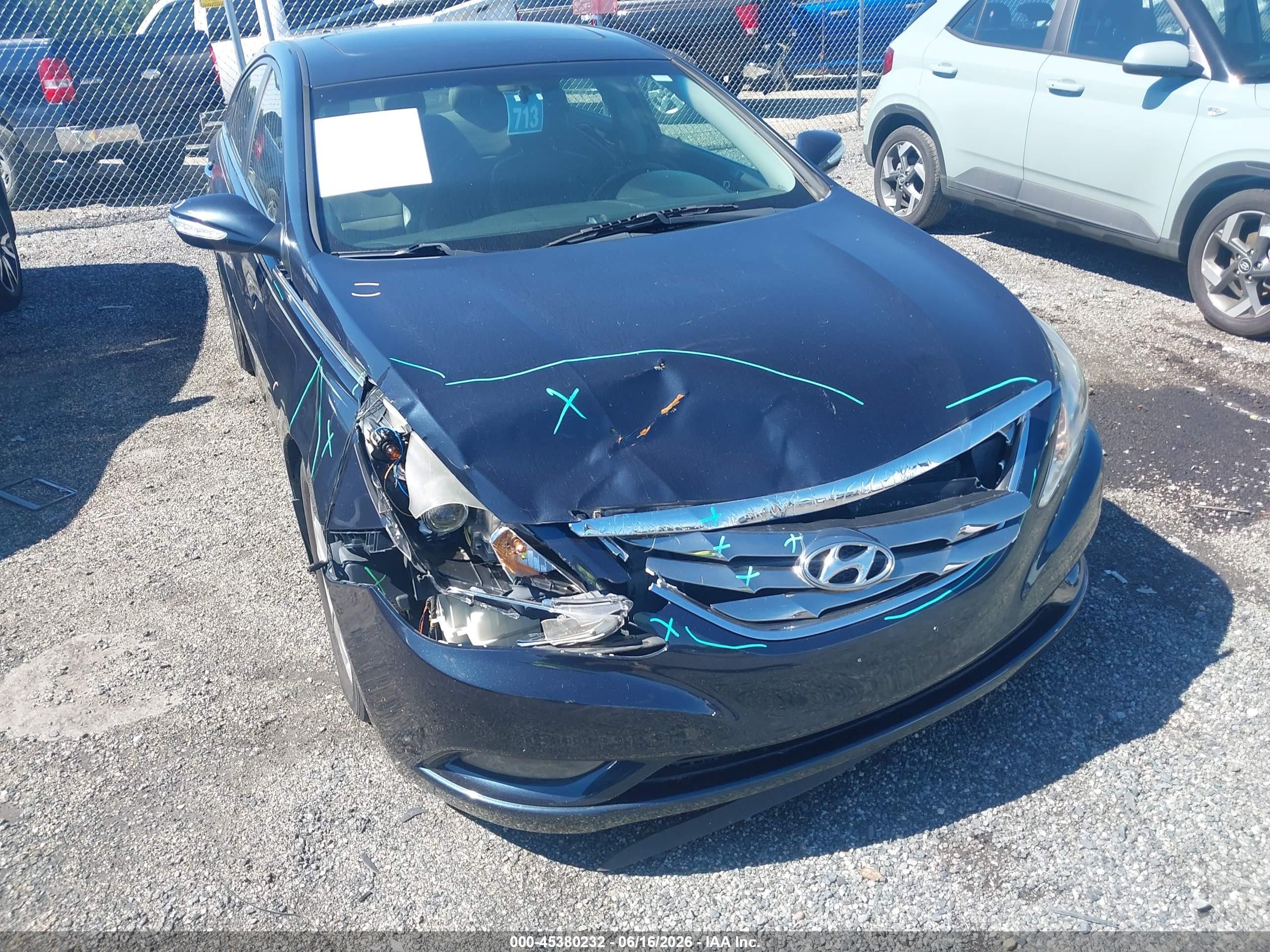 2011 Hyundai Sonata Limited Blue vin: 5NPEC4ACXBH123341