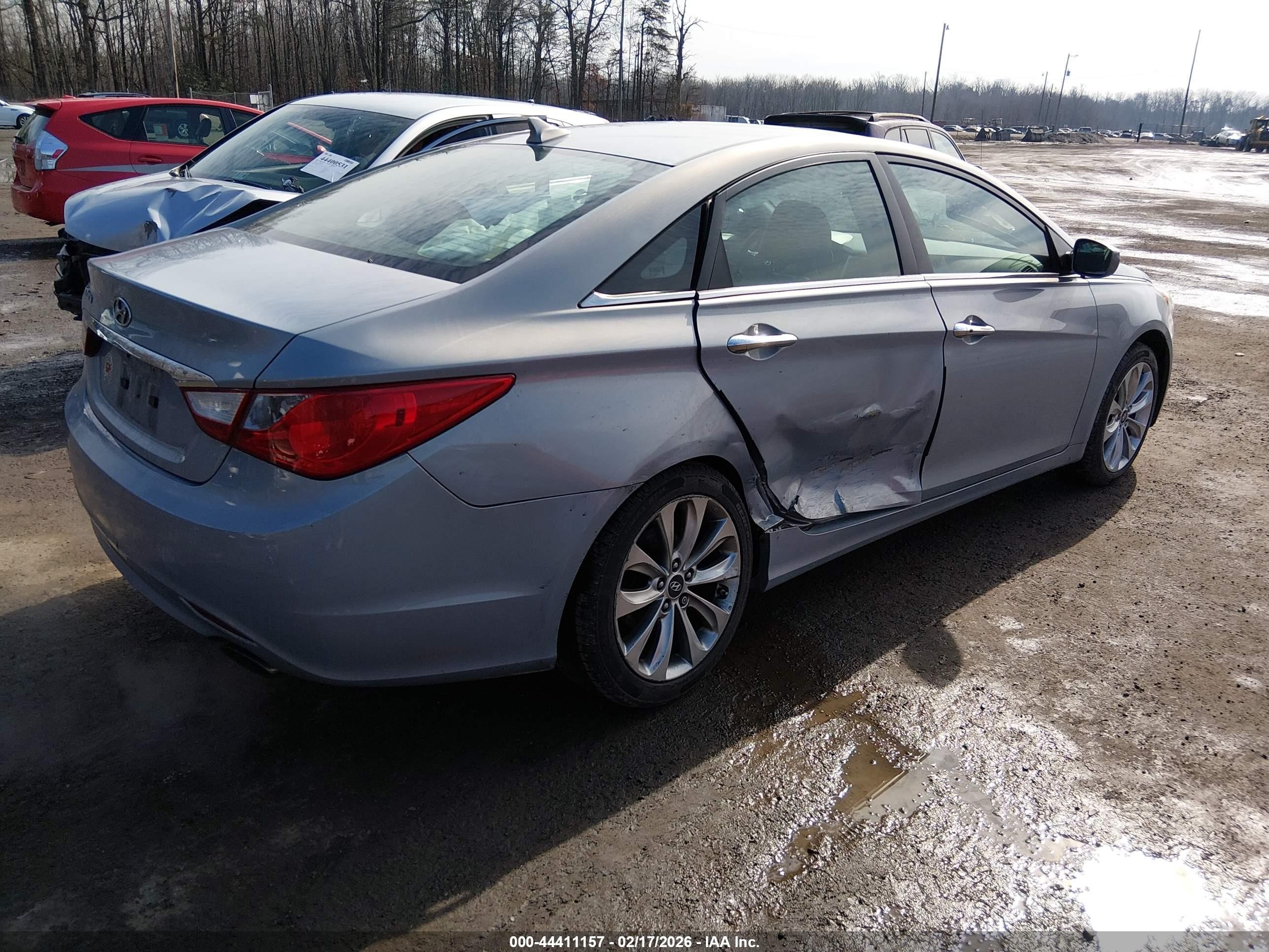 2011 Hyundai Sonata Se Light Blue vin: 5NPEC4ACXBH138504