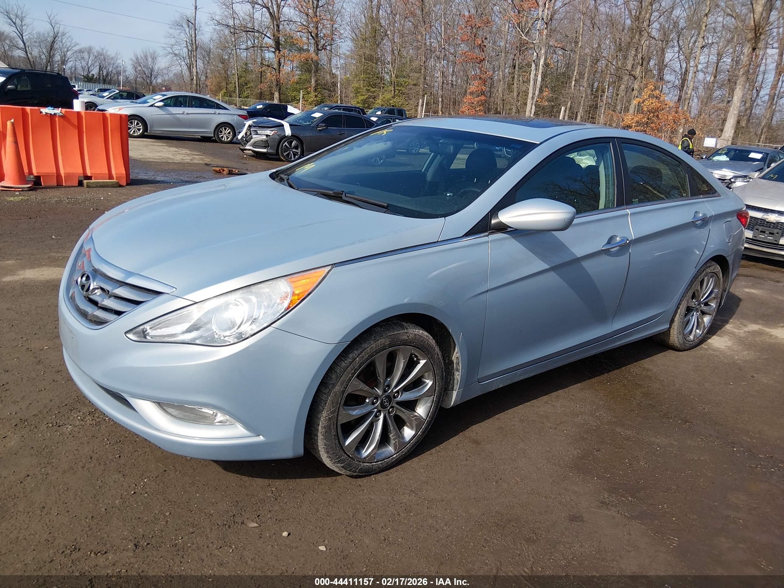 2011 Hyundai Sonata Se Light Blue vin: 5NPEC4ACXBH138504