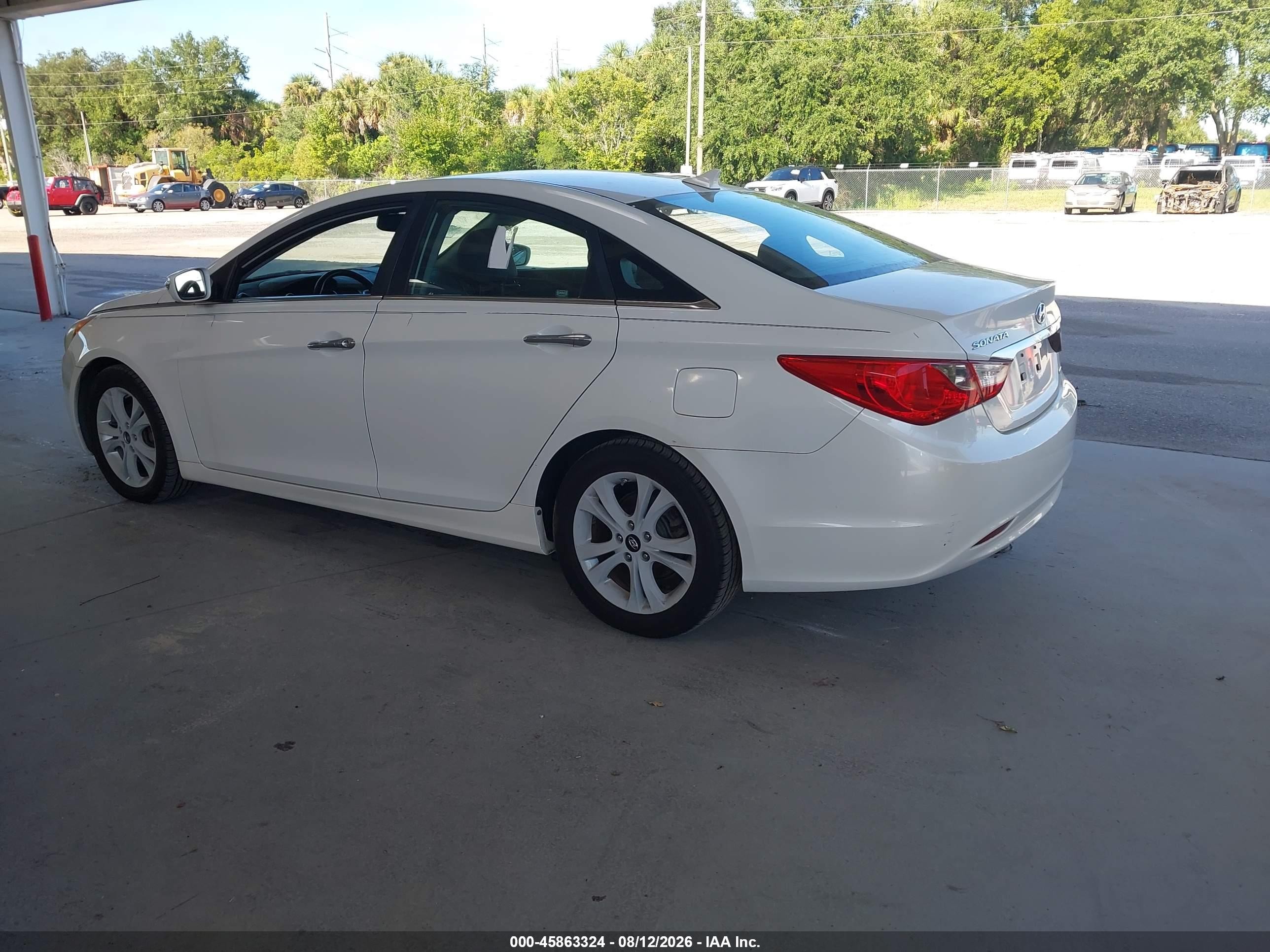 2011 Hyundai Sonata Limited White vin: 5NPEC4ACXBH150846