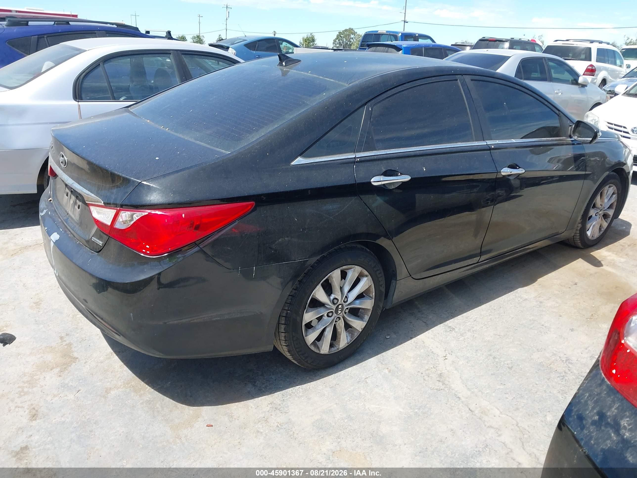 2011 Hyundai Sonata Limited Черный vin: 5NPEC4ACXBH221964