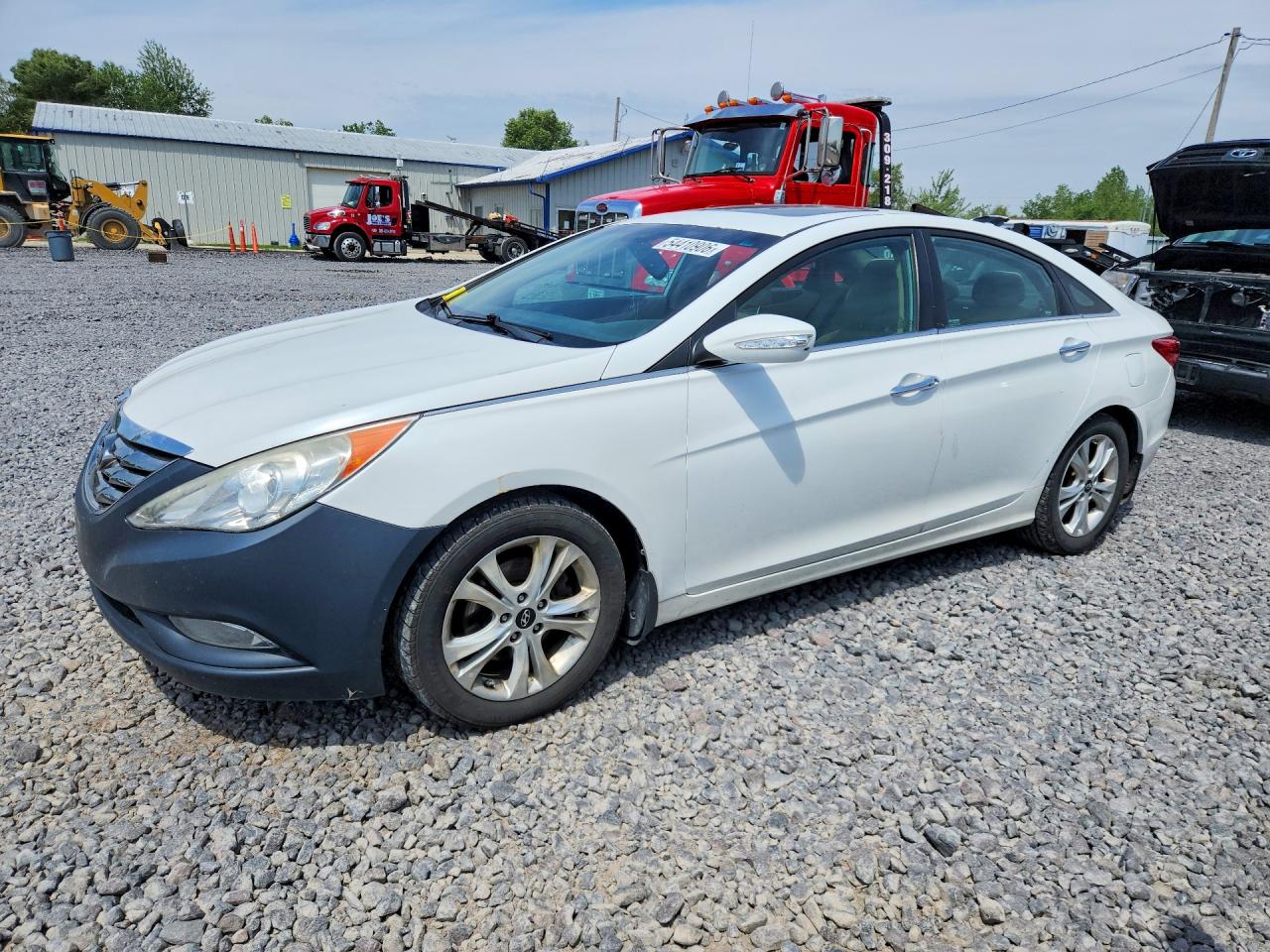 2011 Hyundai Sonata Limited White vin: 5NPEC4ACXBH237128