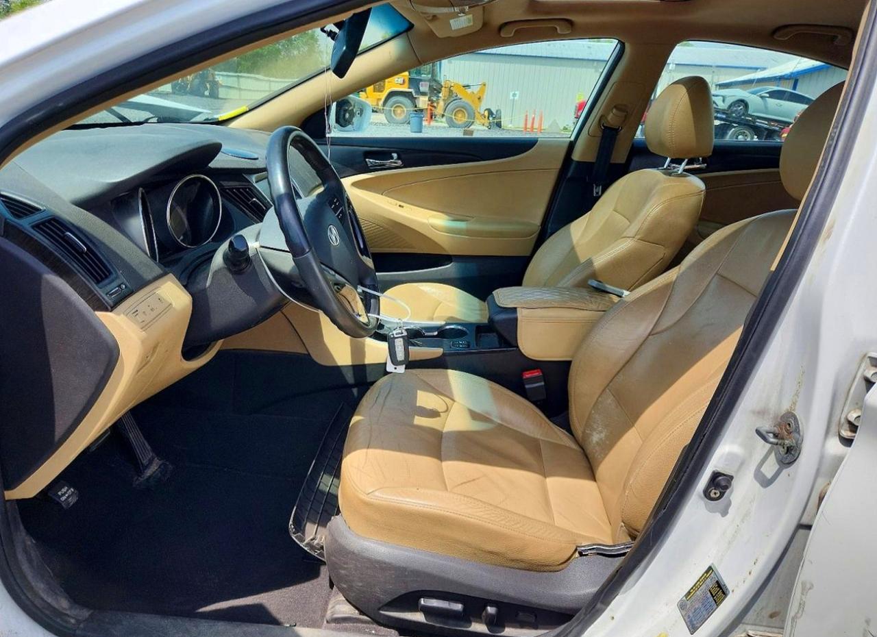 2011 Hyundai Sonata Limited White vin: 5NPEC4ACXBH237128